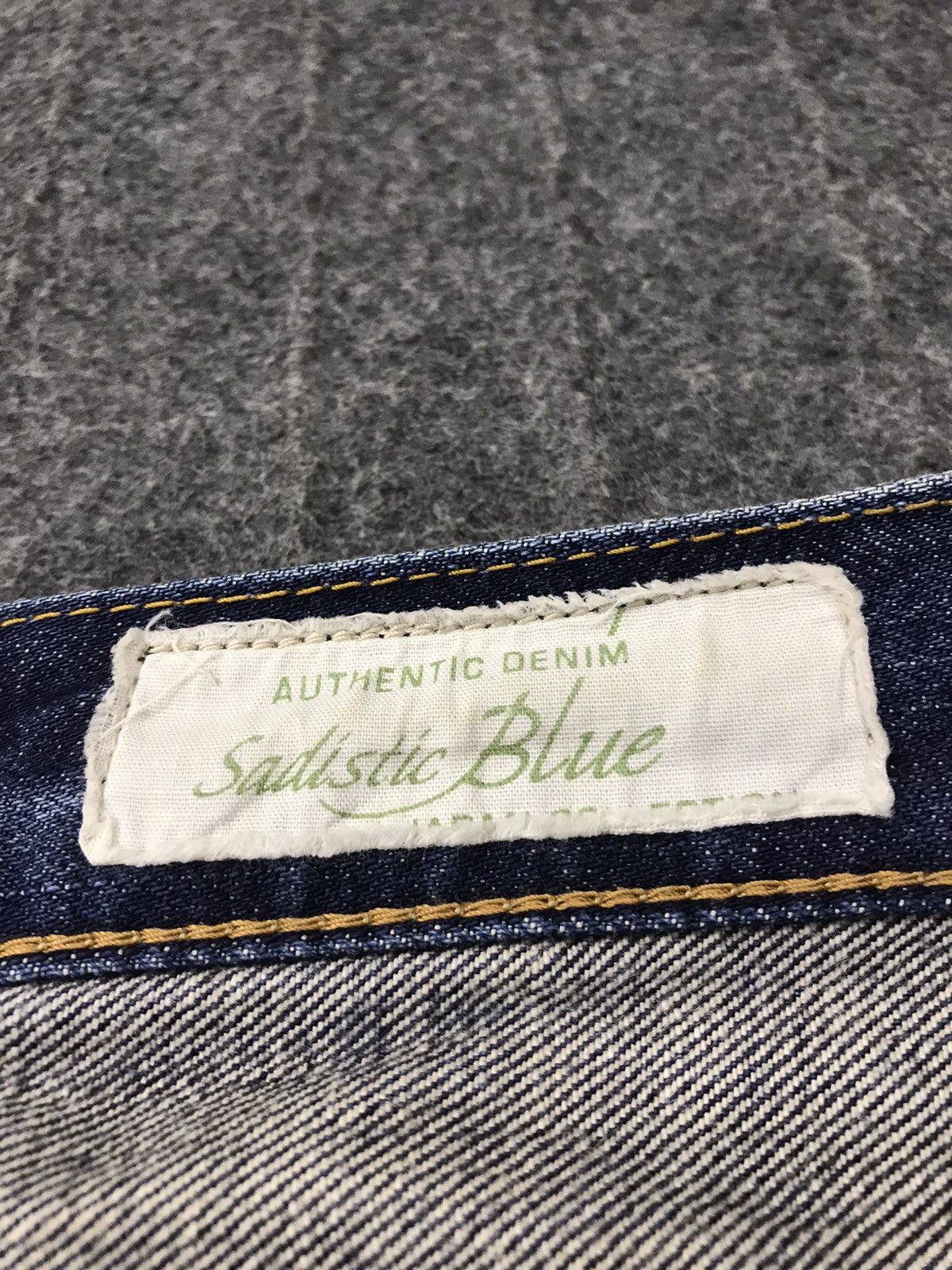 Japanese Brand Sadistic Blue Indigo Blue Denim Style Size US 33 - 14 Thumbnail