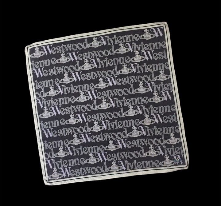 Designer × Vivienne Westwood VIVIENNE WESTWOOD SPELL OUT LUXURY BANDANA HANDKERCHIEF Size ONE SIZE - 2 Thumbnail