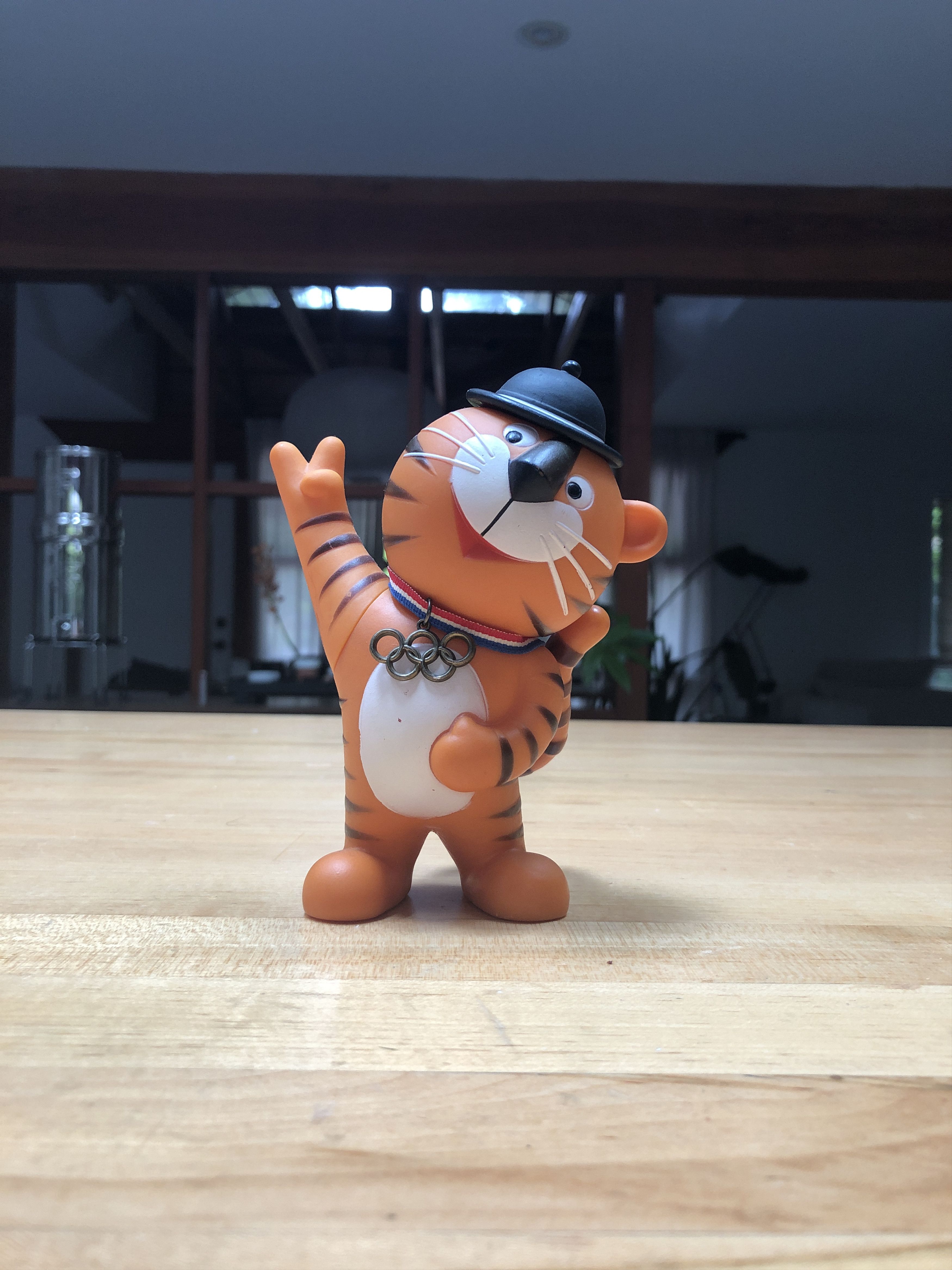 Peluche Mascotte Officielle Hodori Le Tigre - Jeux Olympiques De Séoul 1988 - Rare