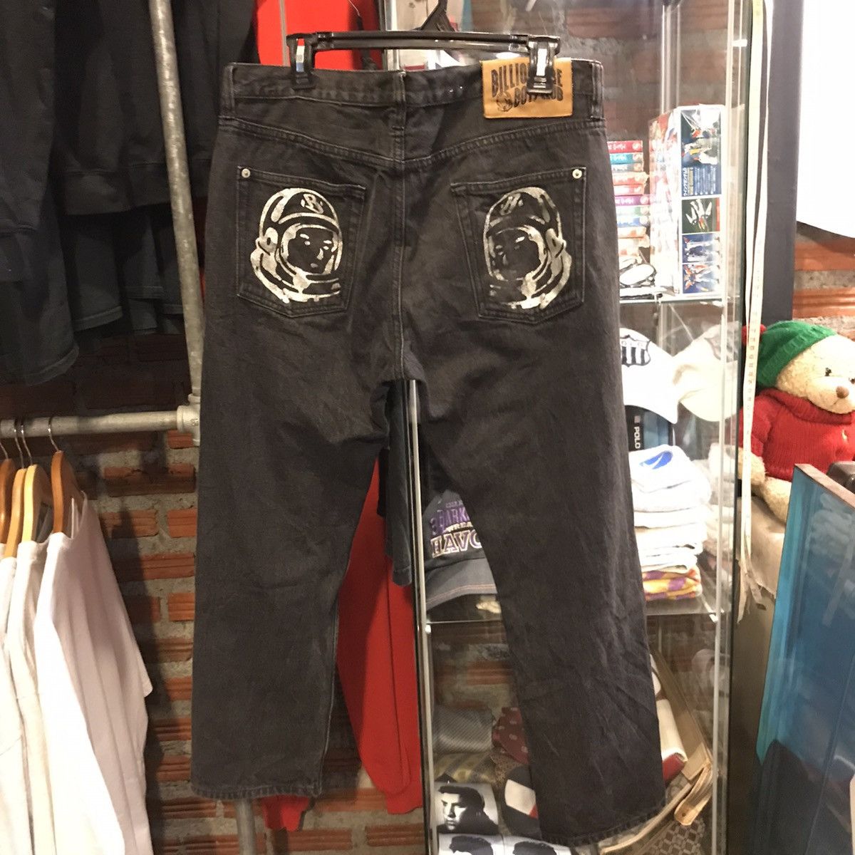 Image of Billionaire Boys Club Denim Pants Double Logo in Black, Men's (Size 36)