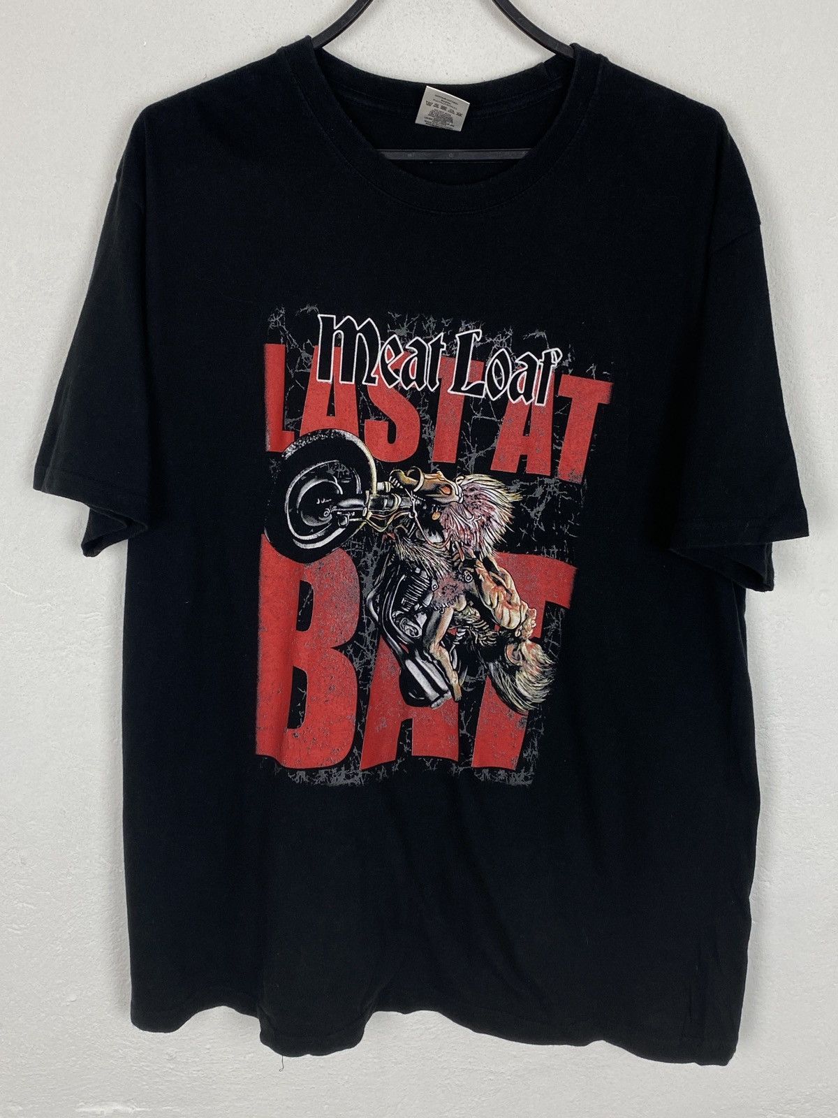 Band Tees Meat Loaf Last At Bat 2013 Rock Tour T-Shirt In Black Size US XL / EU 56 / 4 - 1 Thumbnail