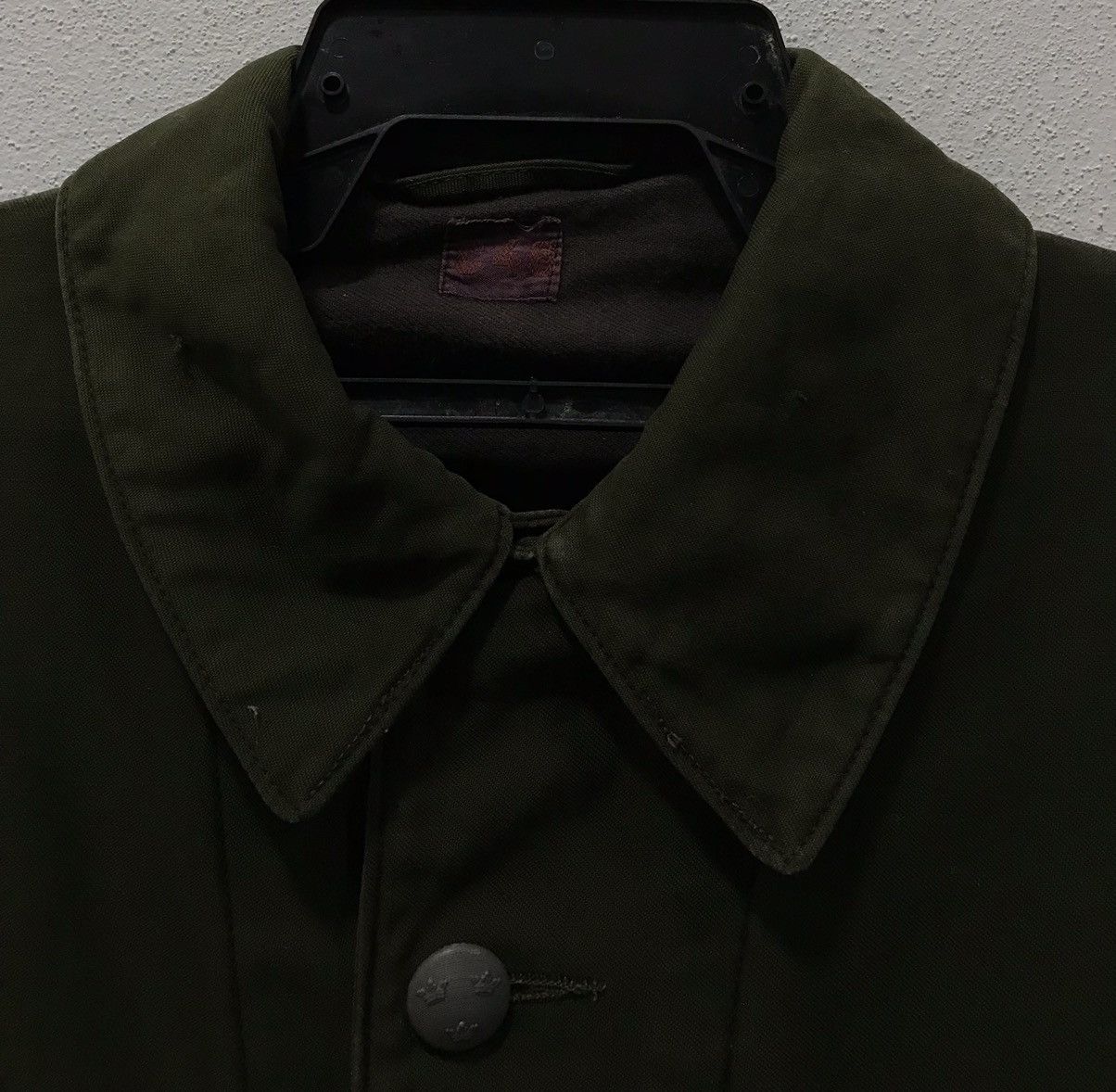 Vintage Vtg 70s Swedish Military Smock Jacket C46 Field Coat Army Size US M / EU 48-50 / 2 - 3 Thumbnail
