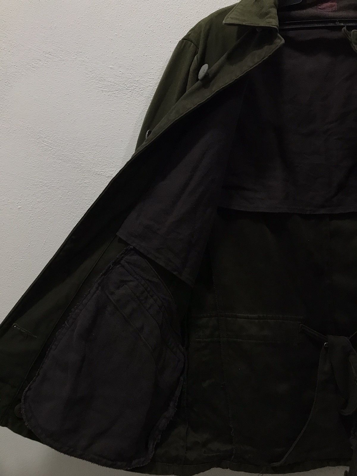 Vintage Vtg 70s Swedish Military Smock Jacket C46 Field Coat Army Size US M / EU 48-50 / 2 - 10 Thumbnail
