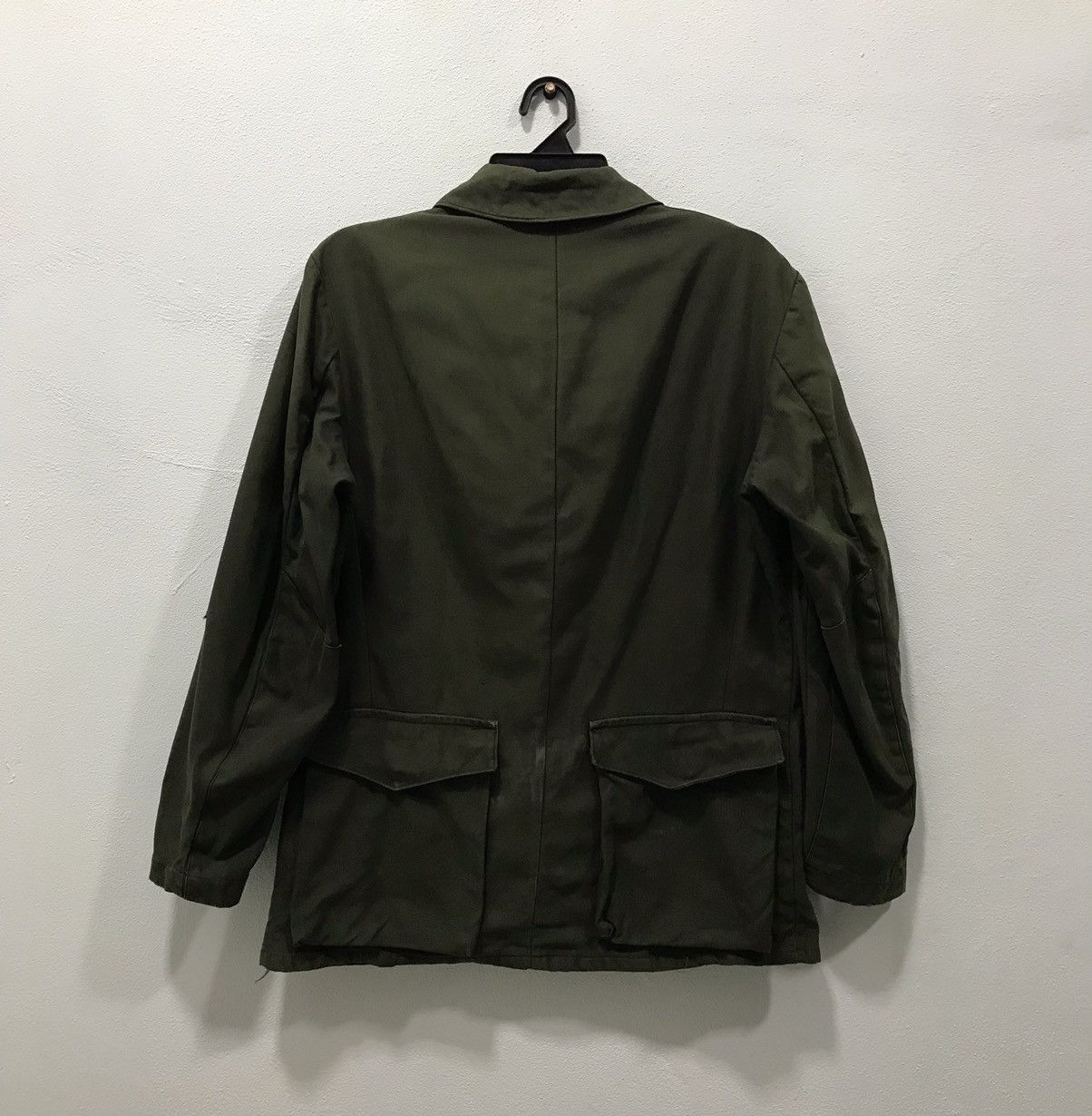 Vintage Vtg 70s Swedish Military Smock Jacket C46 Field Coat Army Size US M / EU 48-50 / 2 - 2 Thumbnail