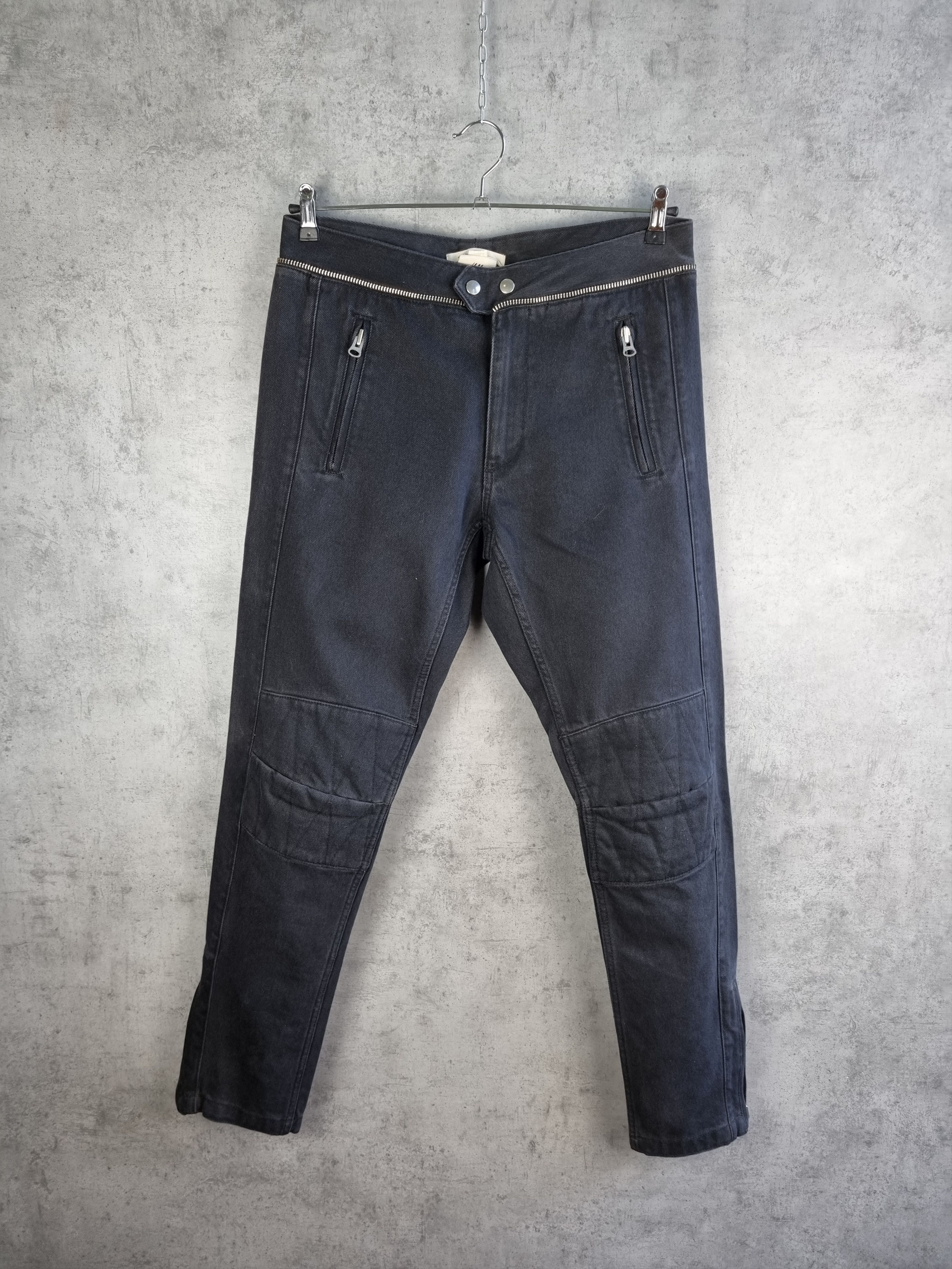 image of New Isabel Marant Double Knees Zipped Waist Jeans in Black, Men's (Size 33)