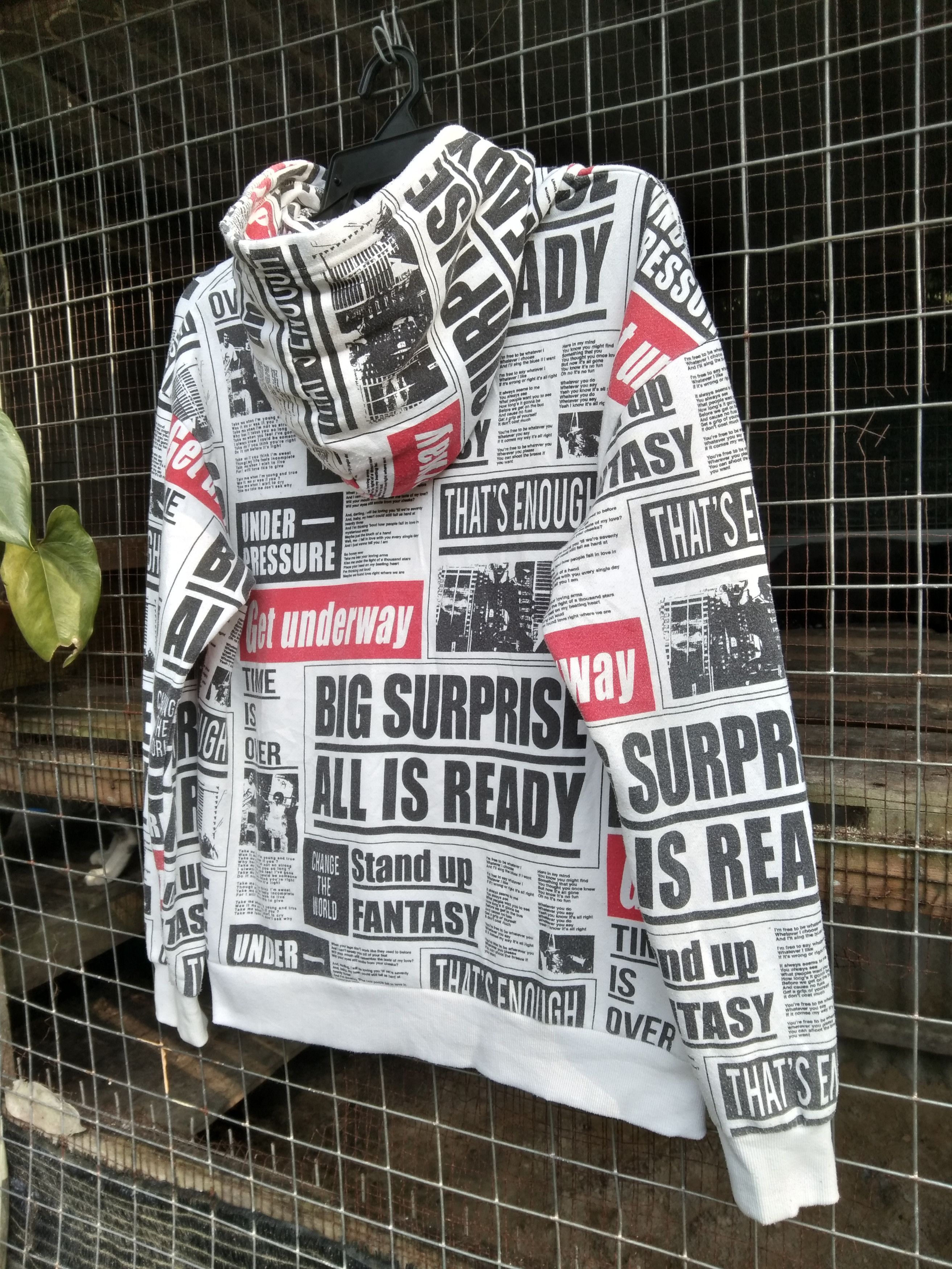 Japanese Brand BROWNY FULLPRINT MEN'S HOODIE Size US M / EU 48-50 / 2 - 3 Thumbnail