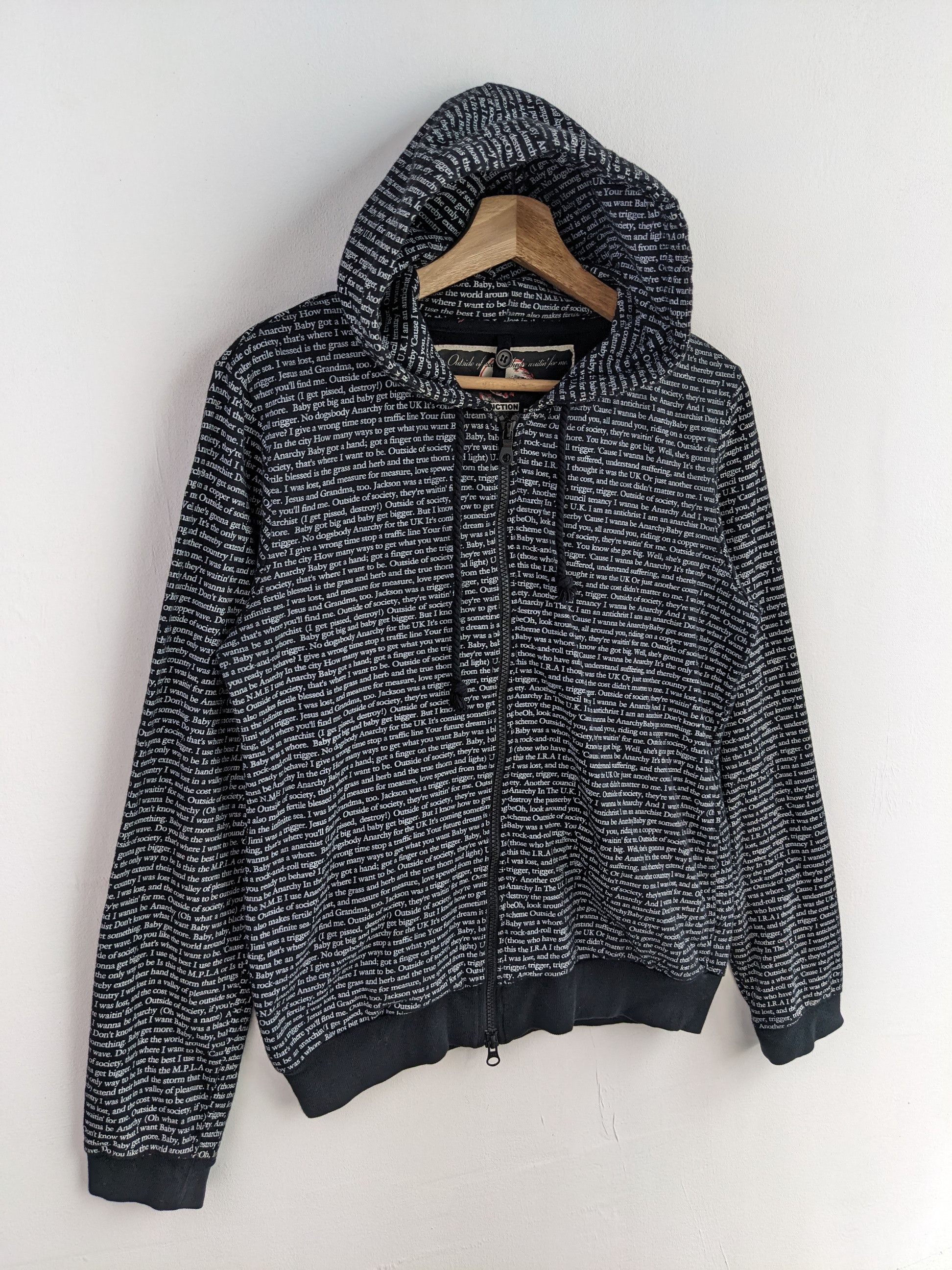 PPFM PPFM Hoodie Full Zip Punk Jacket Harajuku Style Size US M / EU 48-50 / 2 - 3 Thumbnail