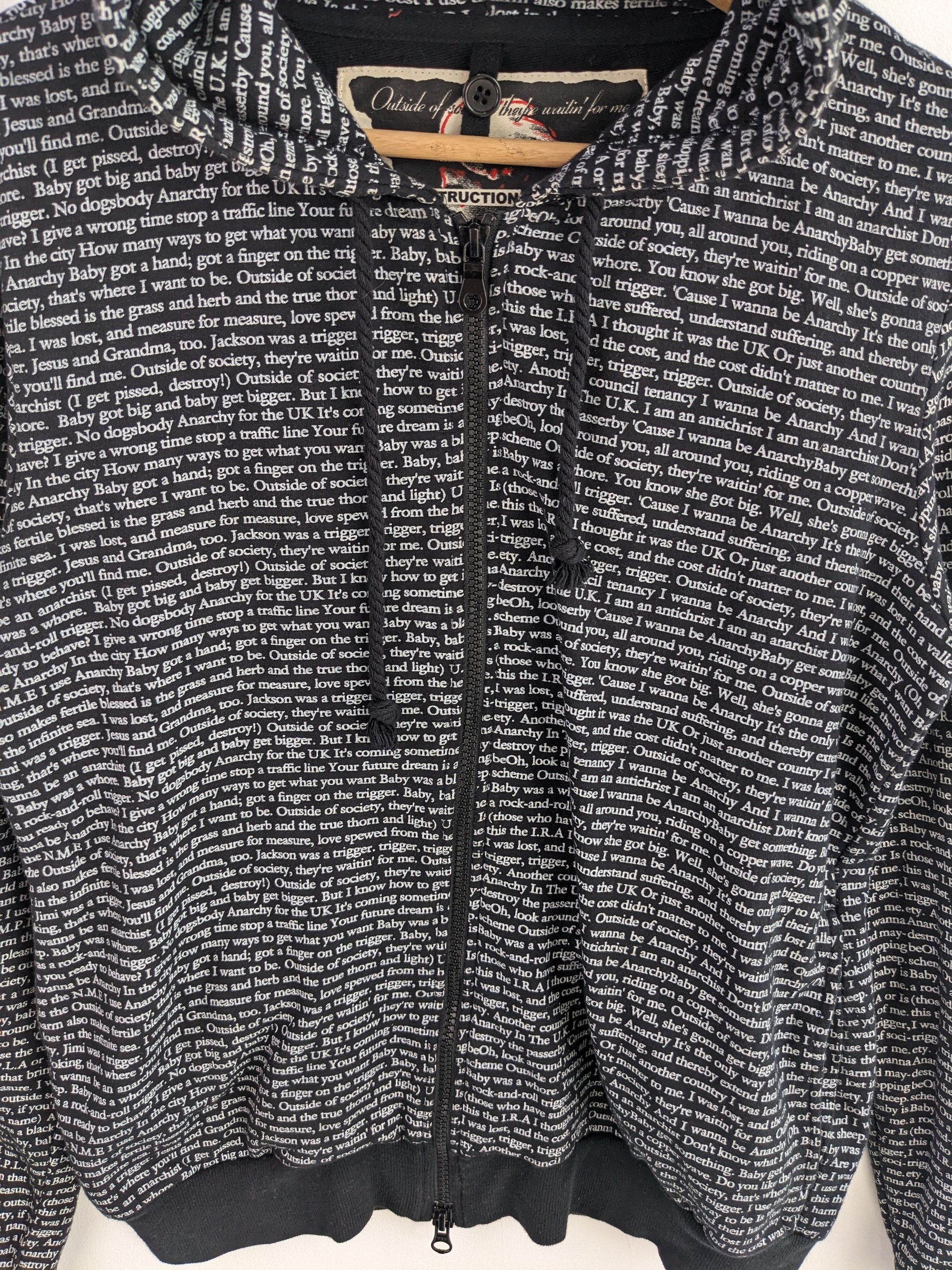 PPFM PPFM Hoodie Full Zip Punk Jacket Harajuku Style Size US M / EU 48-50 / 2 - 12 Thumbnail