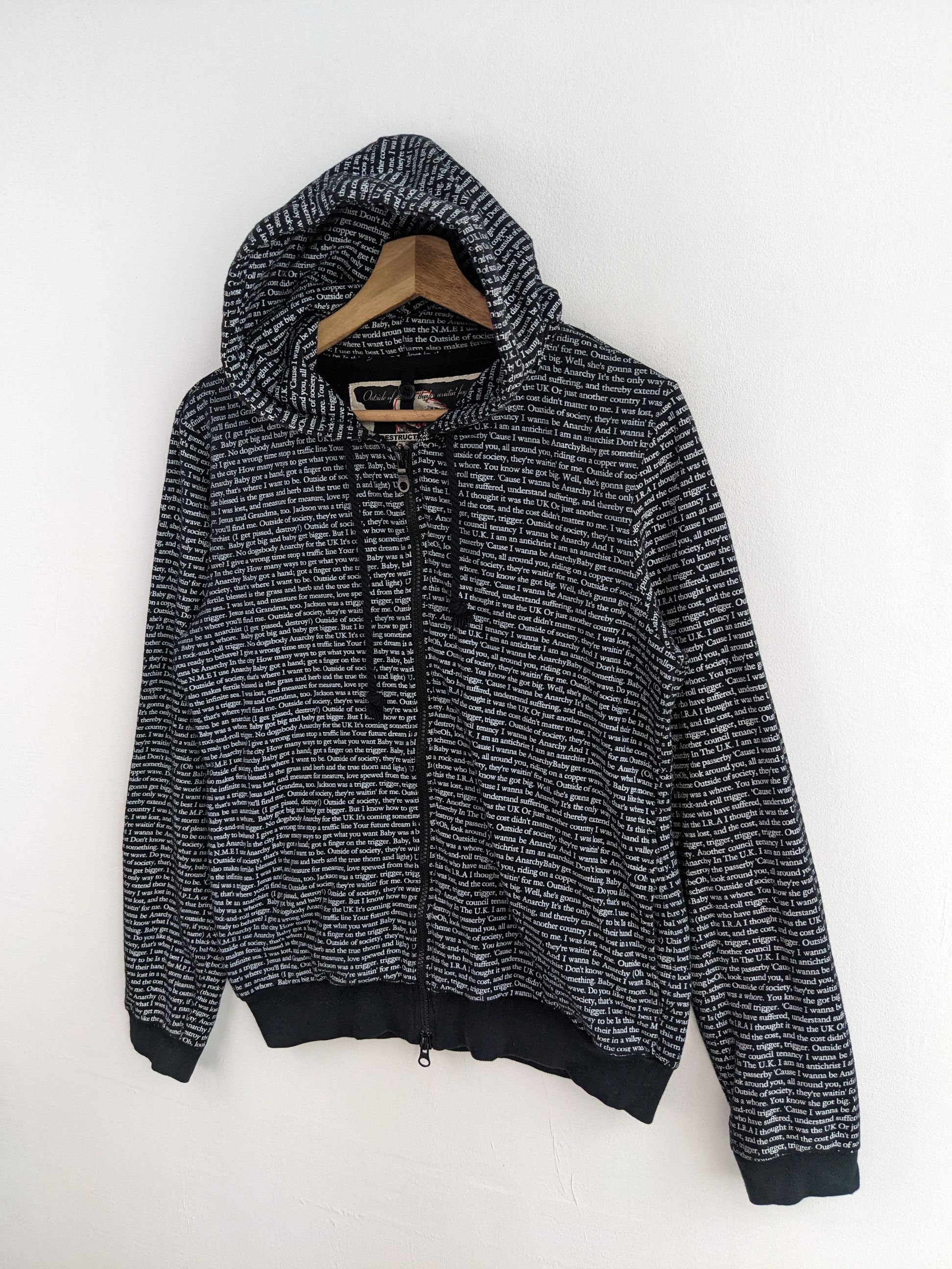 PPFM PPFM Hoodie Full Zip Punk Jacket Harajuku Style Size US M / EU 48-50 / 2 - 2 Thumbnail