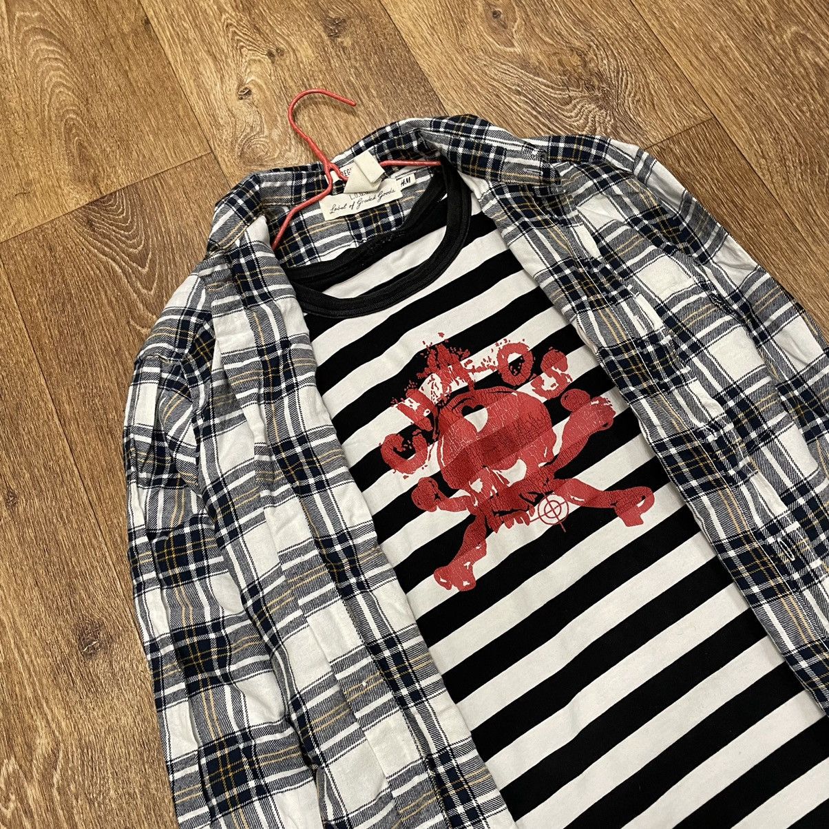 Flannel Vintage Flannel Checkered Shirt Travis Style Size US S / EU 44-46 / 1 - 5 Thumbnail