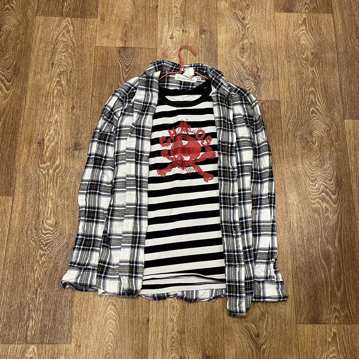 Flannel Vintage Flannel Checkered Shirt Travis Style Size US S / EU 44-46 / 1 - 1 Thumbnail
