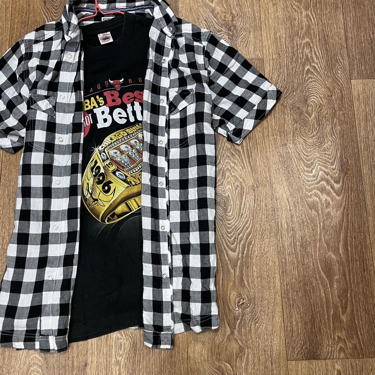 Flannel Vintage Flannel Shirt Checkered Shirt Travis Scott Style Y2K Size US M / EU 48-50 / 2 - 2 Thumbnail