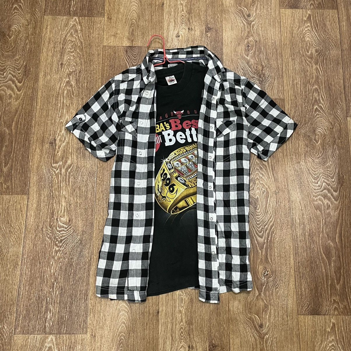 Flannel Vintage Flannel Shirt Checkered Shirt Travis Scott Style Y2K Size US M / EU 48-50 / 2 - 1 Thumbnail