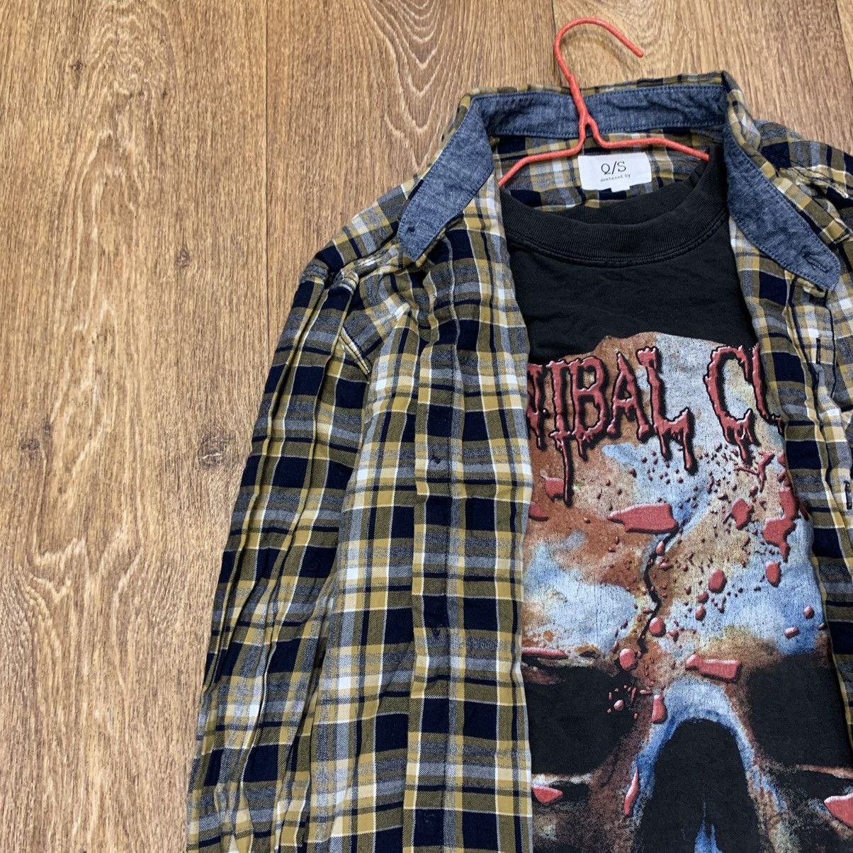 Vintage Vintage 90s Checkered Shirt Grunge Streetwear Dark Boxy L Size US L / EU 52-54 / 3 - 4 Thumbnail