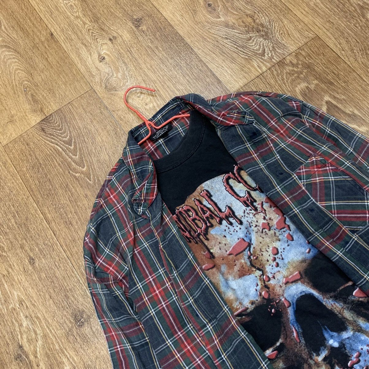 Vintage Vintage Y2K Grunge Plaid Shirt Skull Graphic Oversized M Size US M / EU 48-50 / 2 - 5 Thumbnail