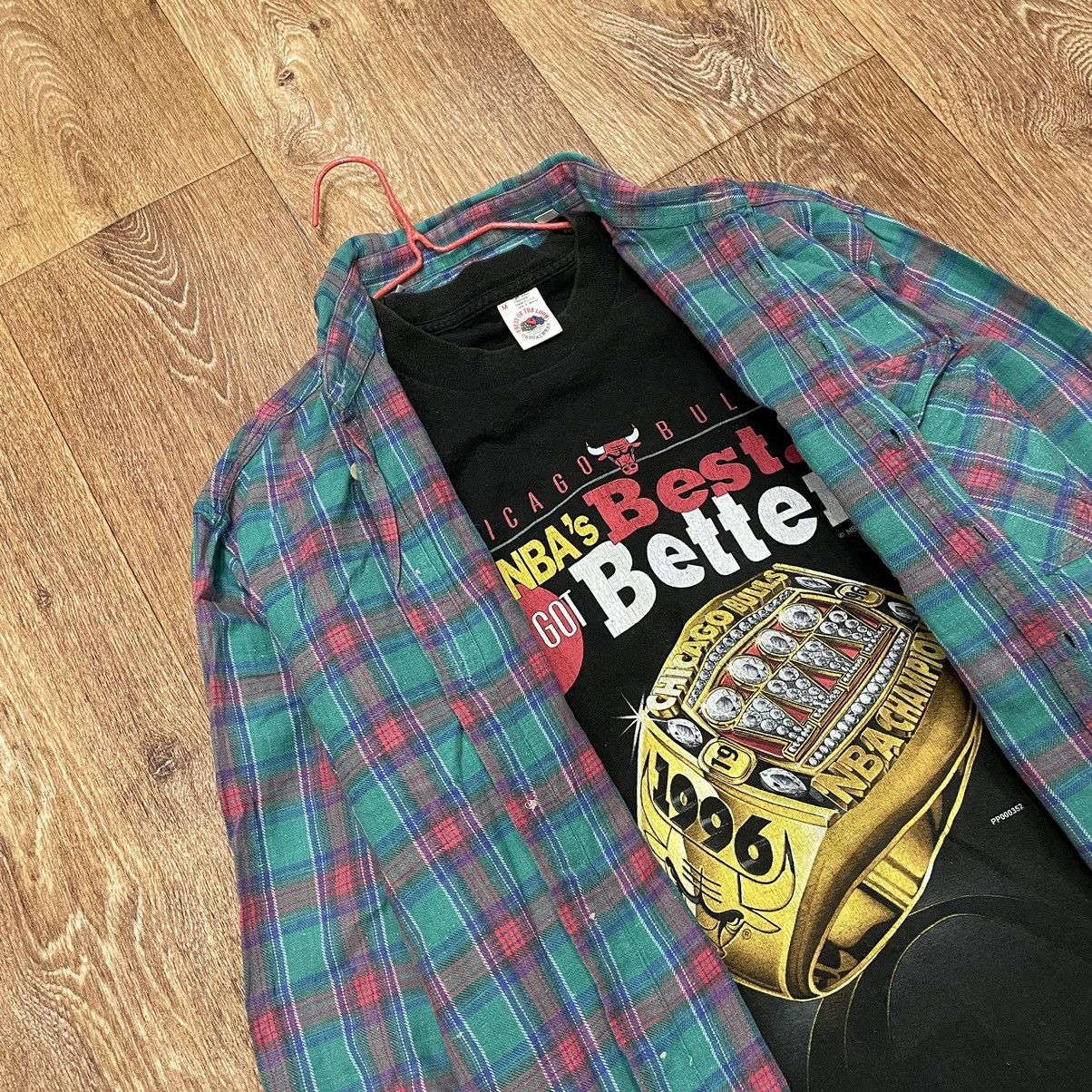 Vintage Vintage 90s Plaid Shirt Oversized Grunge Streetwear Logo XL Size US XL / EU 56 / 4 - 5 Thumbnail