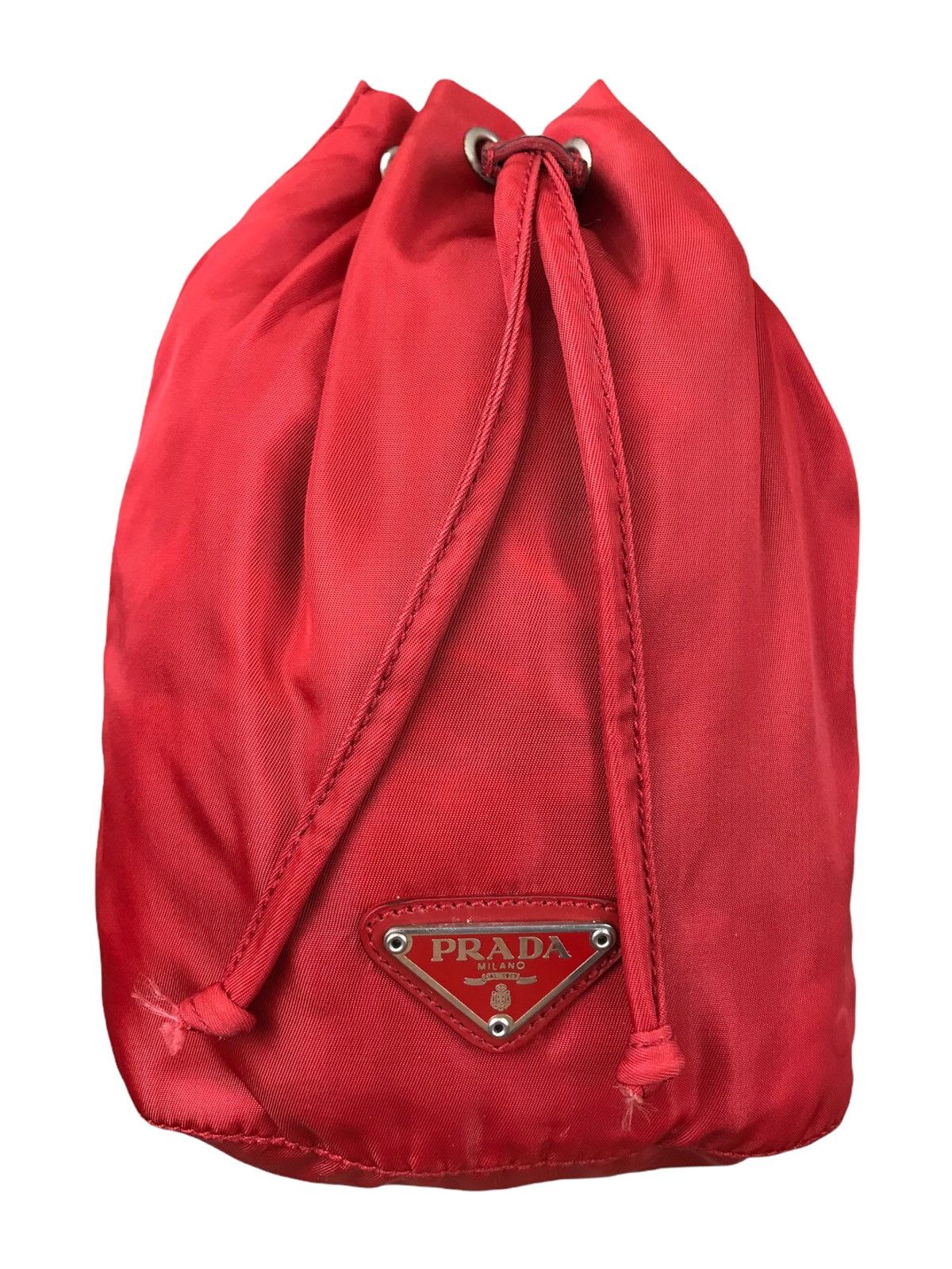 Prada Authentic PRADA Tessuto Nylon Drawstring Cosmetic Bag Size ONE SIZE - 2 Thumbnail