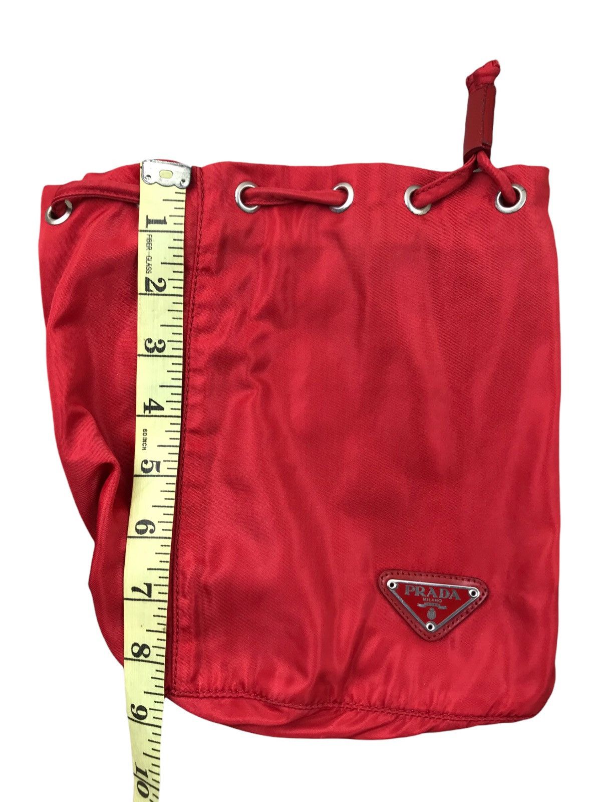 Prada Authentic PRADA Tessuto Nylon Drawstring Cosmetic Bag Size ONE SIZE - 9 Thumbnail