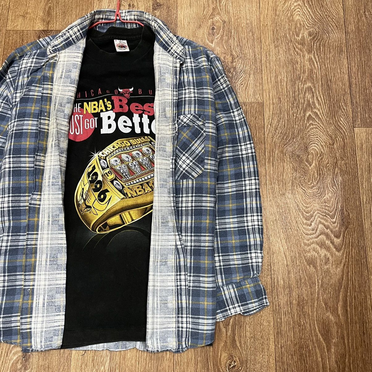Vintage Vintage 90s Checkered Shirt Oversized Grunge Streetwear XL Size US XL / EU 56 / 4 - 3 Thumbnail