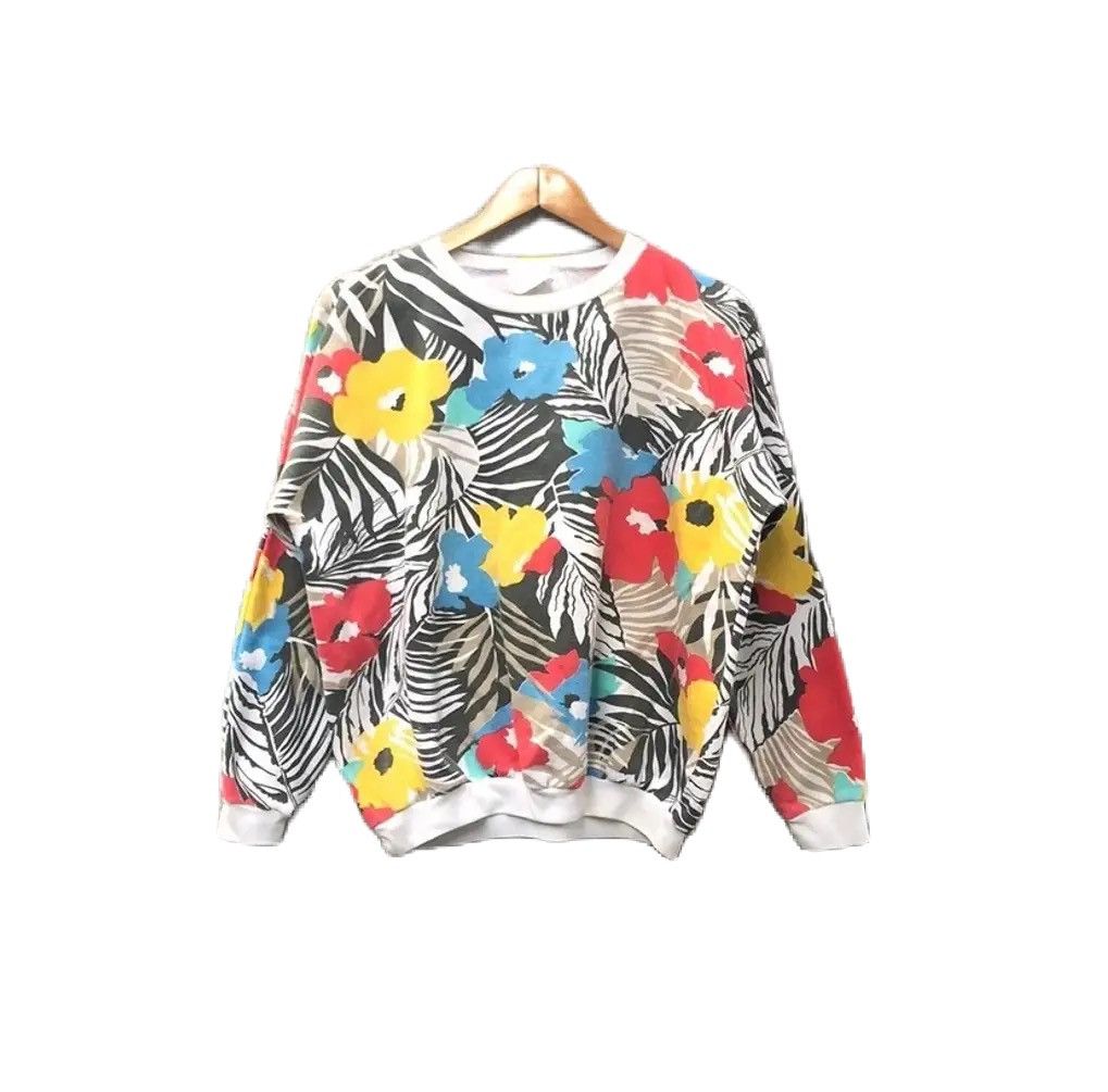 Vintage Vintage 90s floral design sweatshirt australia art Size US M / EU 48-50 / 2 - 1 Thumbnail
