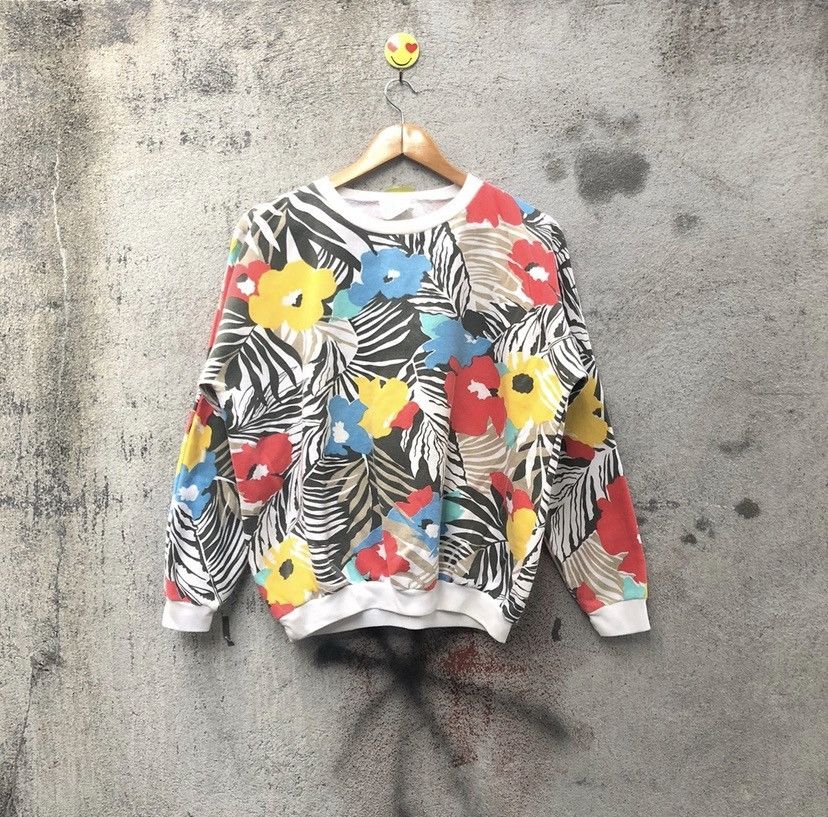 Vintage Vintage 90s floral design sweatshirt australia art Size US M / EU 48-50 / 2 - 5 Thumbnail