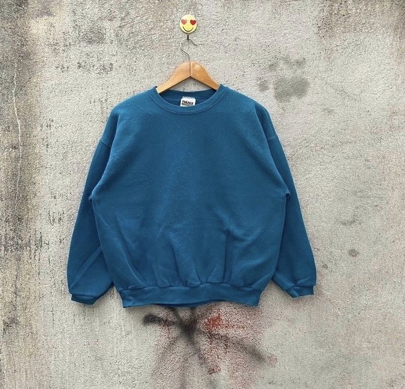 Vintage Vintage 90s plain sweatshirt pullover Size US L / EU 52-54 / 3 - 4 Thumbnail