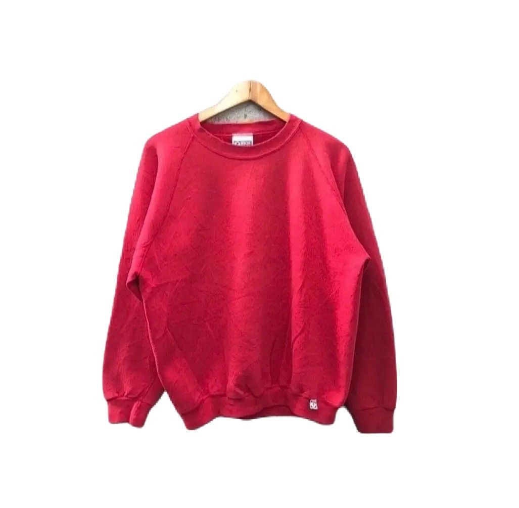 Vintage Vintage 90s plain sweatshirt pullover Size US L / EU 52-54 / 3 - 1 Thumbnail