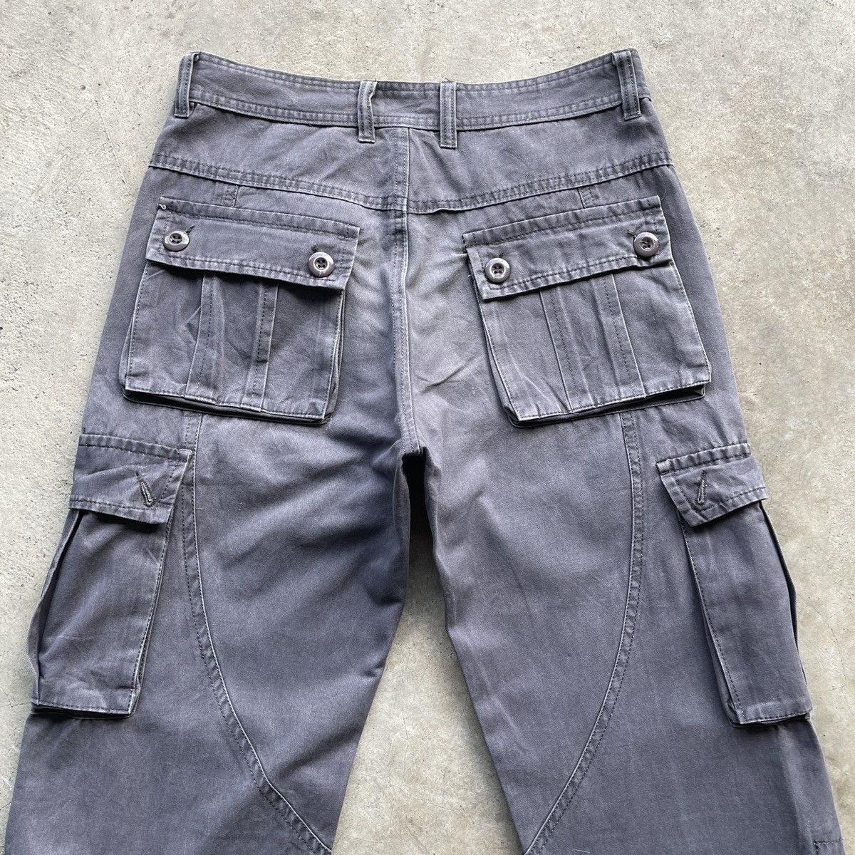 Japanese Brand Rare🔥 Japanese Vintage Faded 8 Pocket Cargo Pants Tactical Size US 29 - 7 Thumbnail