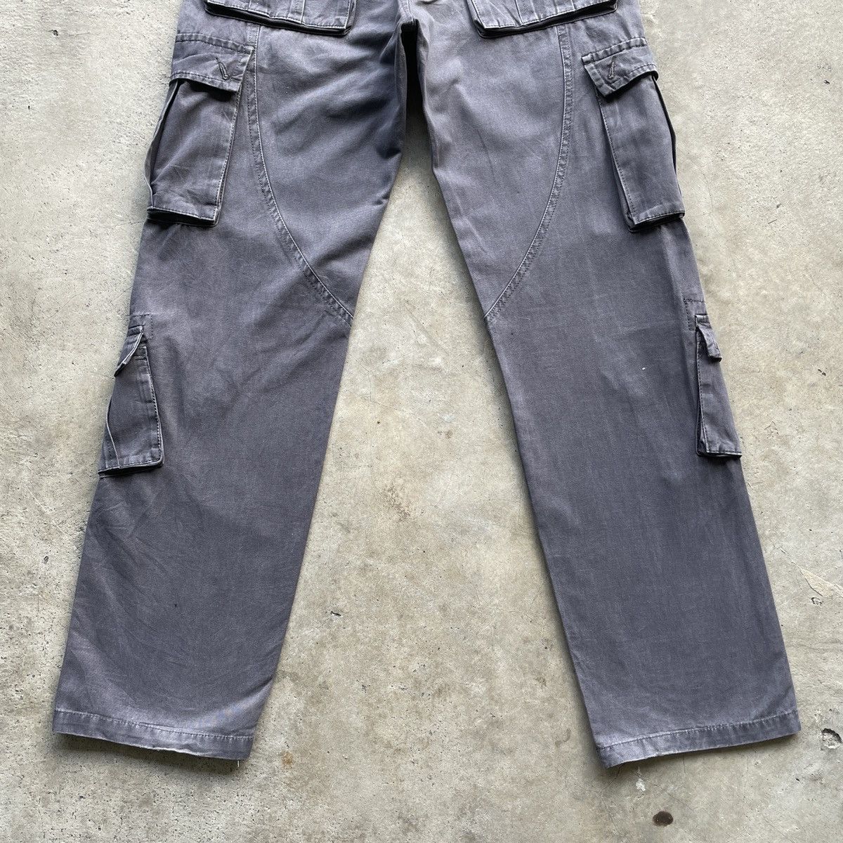 Japanese Brand Rare🔥 Japanese Vintage Faded 8 Pocket Cargo Pants Tactical Size US 29 - 8 Thumbnail