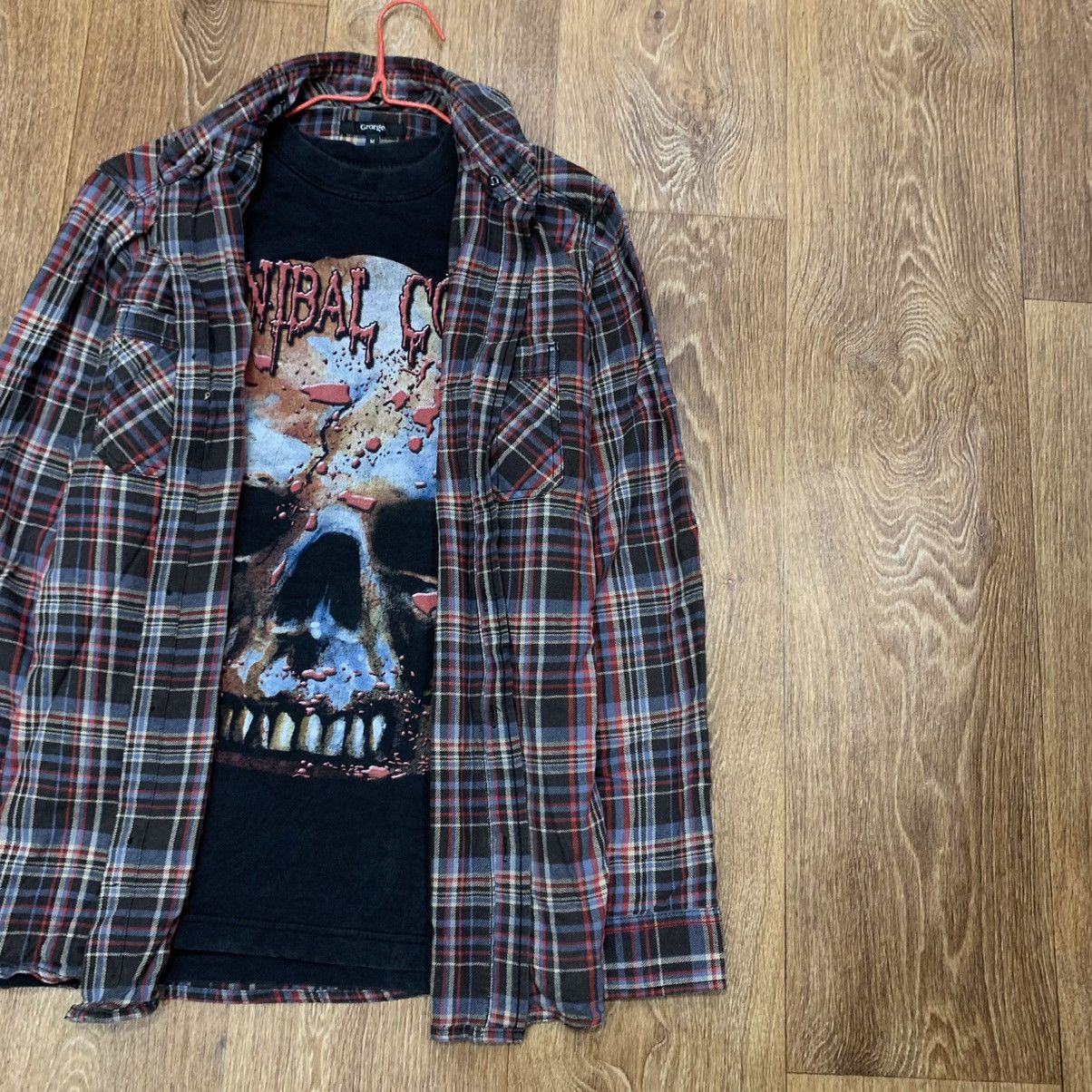Vintage Vintage 90s Plaid Grunge Shirt Sun Faded Relaxed Fit Logo M Size US M / EU 48-50 / 2 - 3 Thumbnail