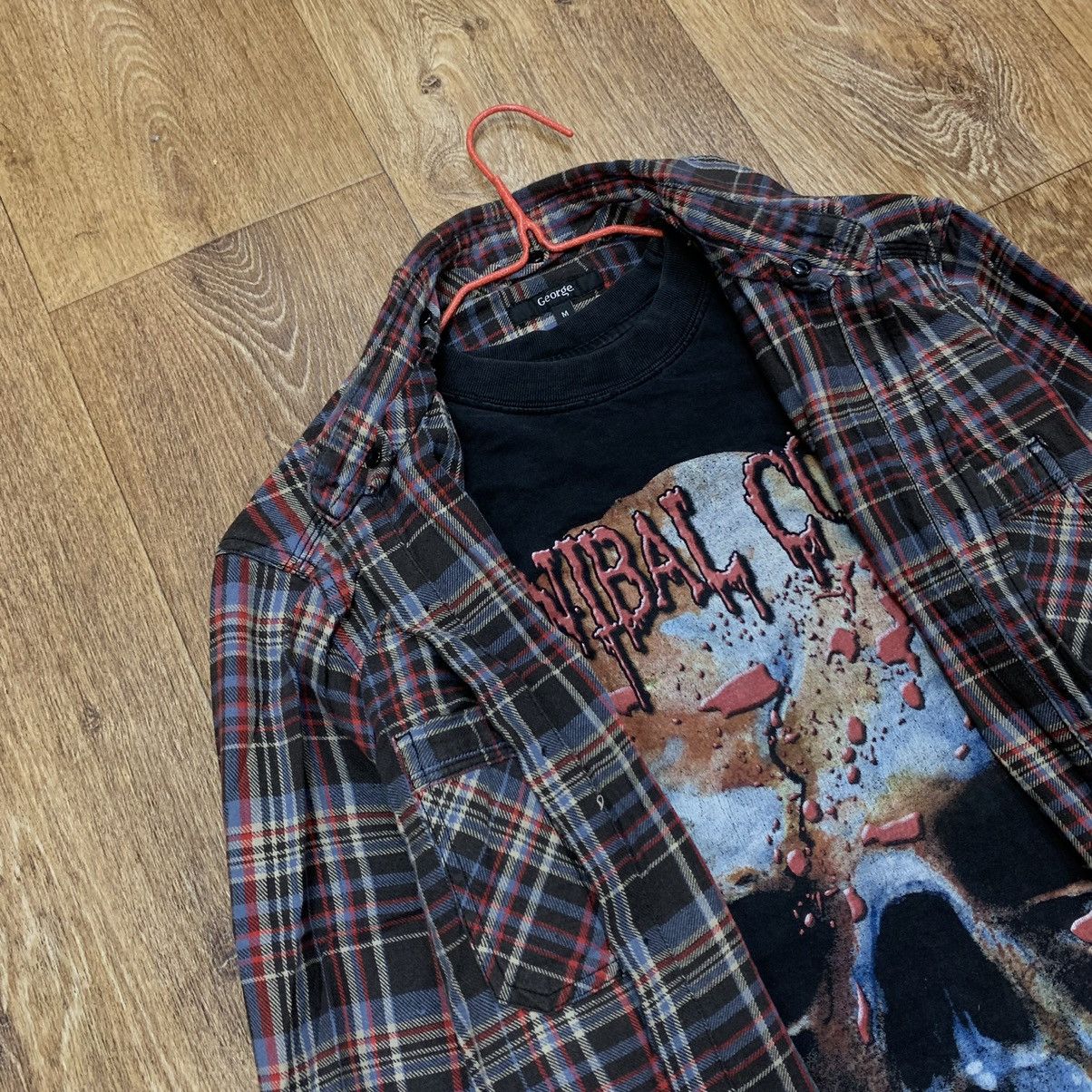 Vintage Vintage 90s Plaid Grunge Shirt Sun Faded Relaxed Fit Logo M Size US M / EU 48-50 / 2 - 1 Thumbnail