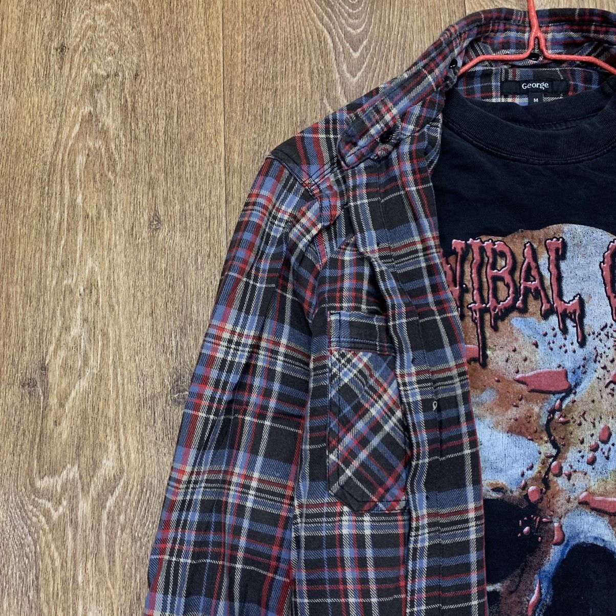 Vintage Vintage 90s Plaid Grunge Shirt Sun Faded Relaxed Fit Logo M Size US M / EU 48-50 / 2 - 5 Thumbnail