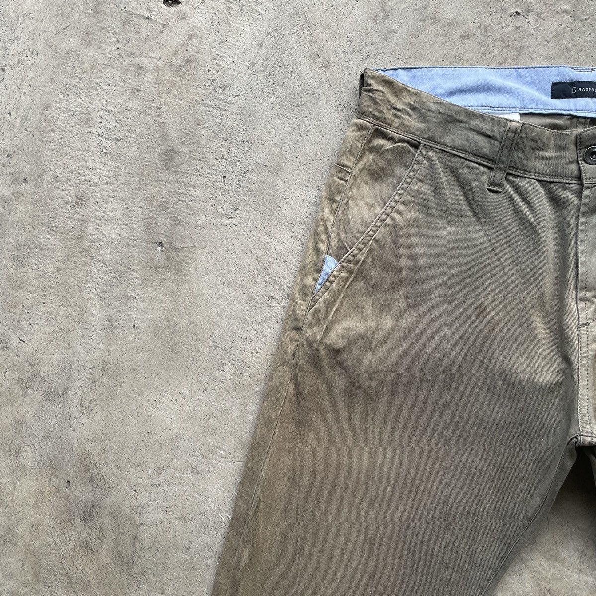 Japanese Brand W30x31🔥 Vintage GrageBlue Faded Back Buckle Trousers Pants Size US 30 / EU 46 - 5 Thumbnail