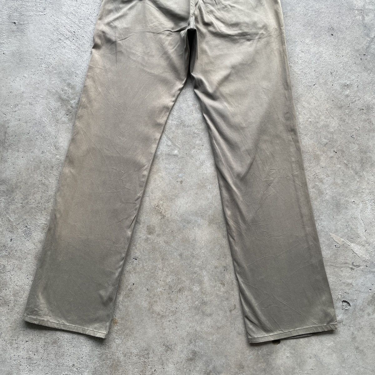 Japanese Brand W30x31🔥 Vintage GrageBlue Faded Back Buckle Trousers Pants Size US 30 / EU 46 - 10 Thumbnail