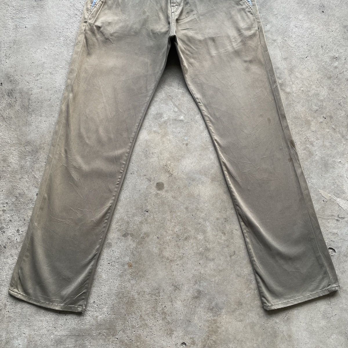 Japanese Brand W30x31🔥 Vintage GrageBlue Faded Back Buckle Trousers Pants Size US 30 / EU 46 - 4 Thumbnail