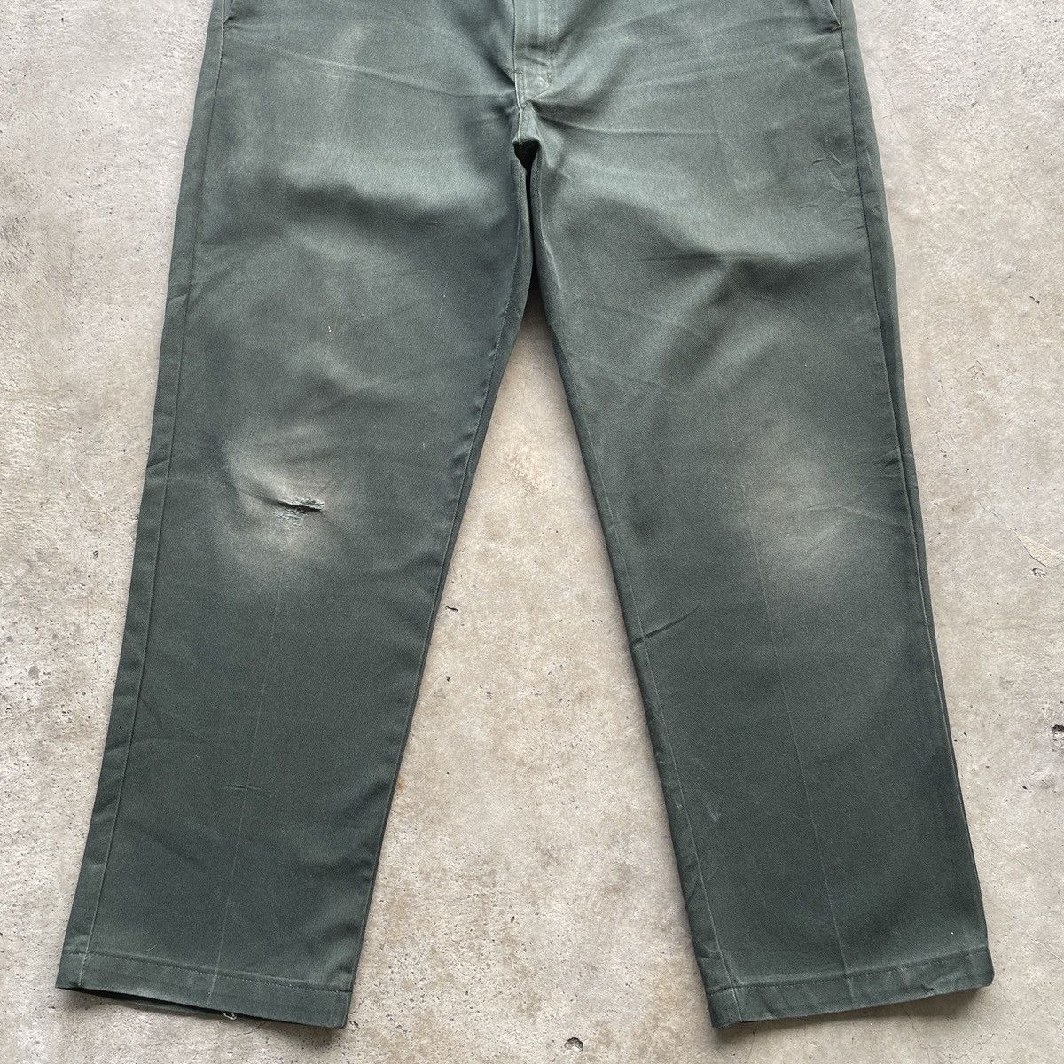 Dickies Vintage Dickies Green Faded Trousers Casual Pants W37x30 Size US 37 - 4 Thumbnail