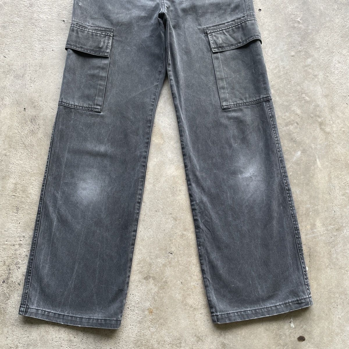 Japanese Brand Vintage L’equipe Yoshie Inaba Black Faded Cargo Pants Japan Size US 31 - 4 Thumbnail