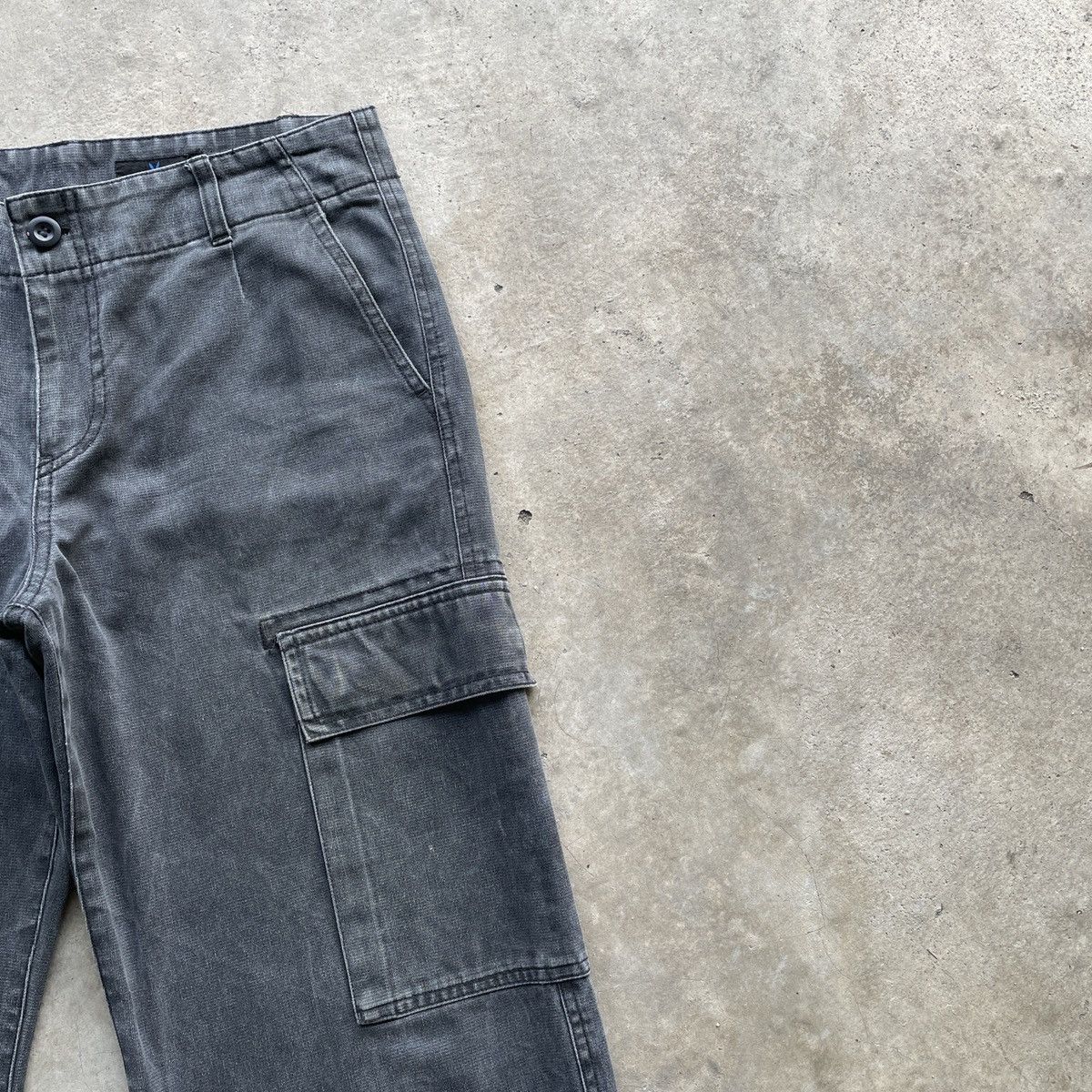 Japanese Brand Vintage L’equipe Yoshie Inaba Black Faded Cargo Pants Japan Size US 31 - 6 Thumbnail