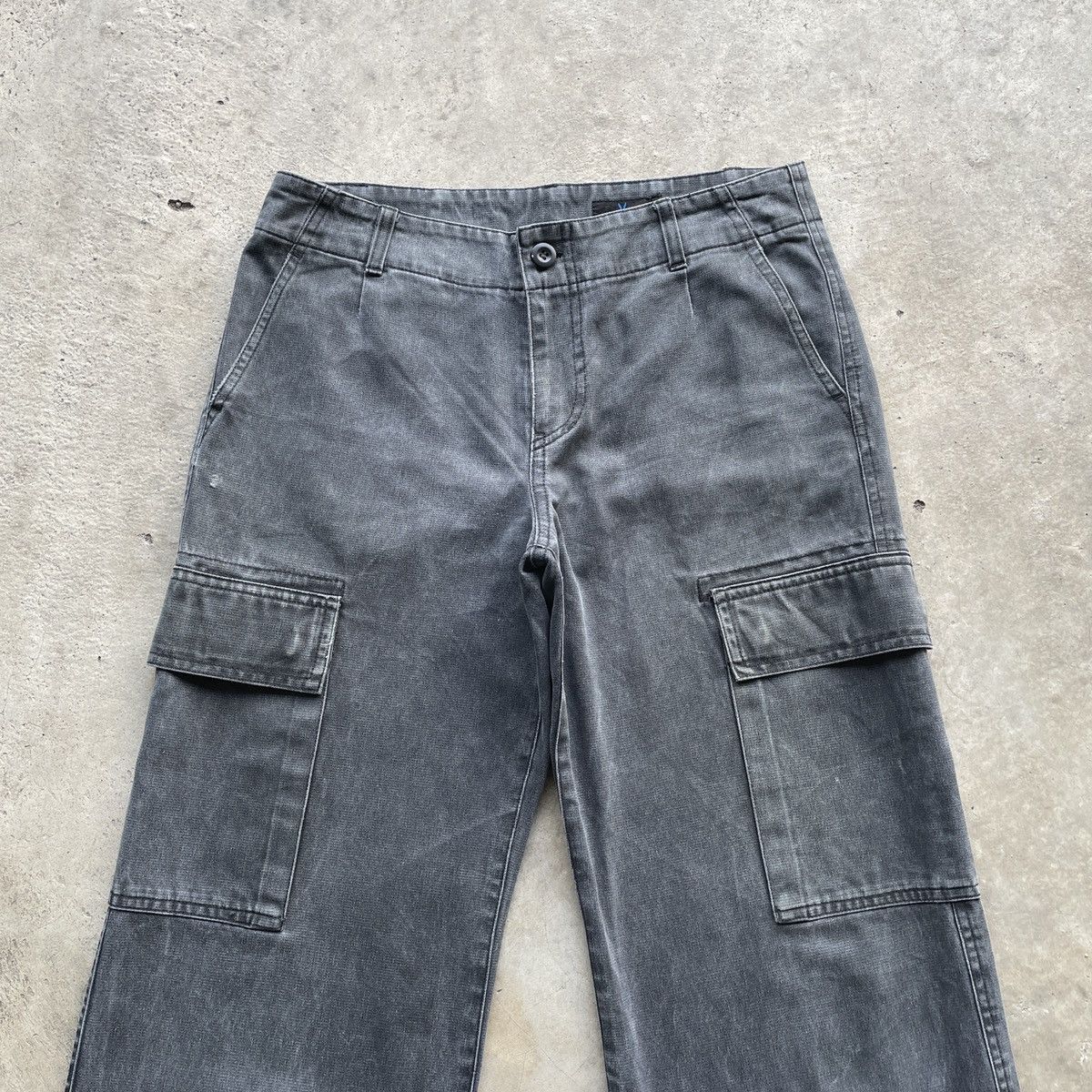 Japanese Brand Vintage L’equipe Yoshie Inaba Black Faded Cargo Pants Japan Size US 31 - 3 Thumbnail
