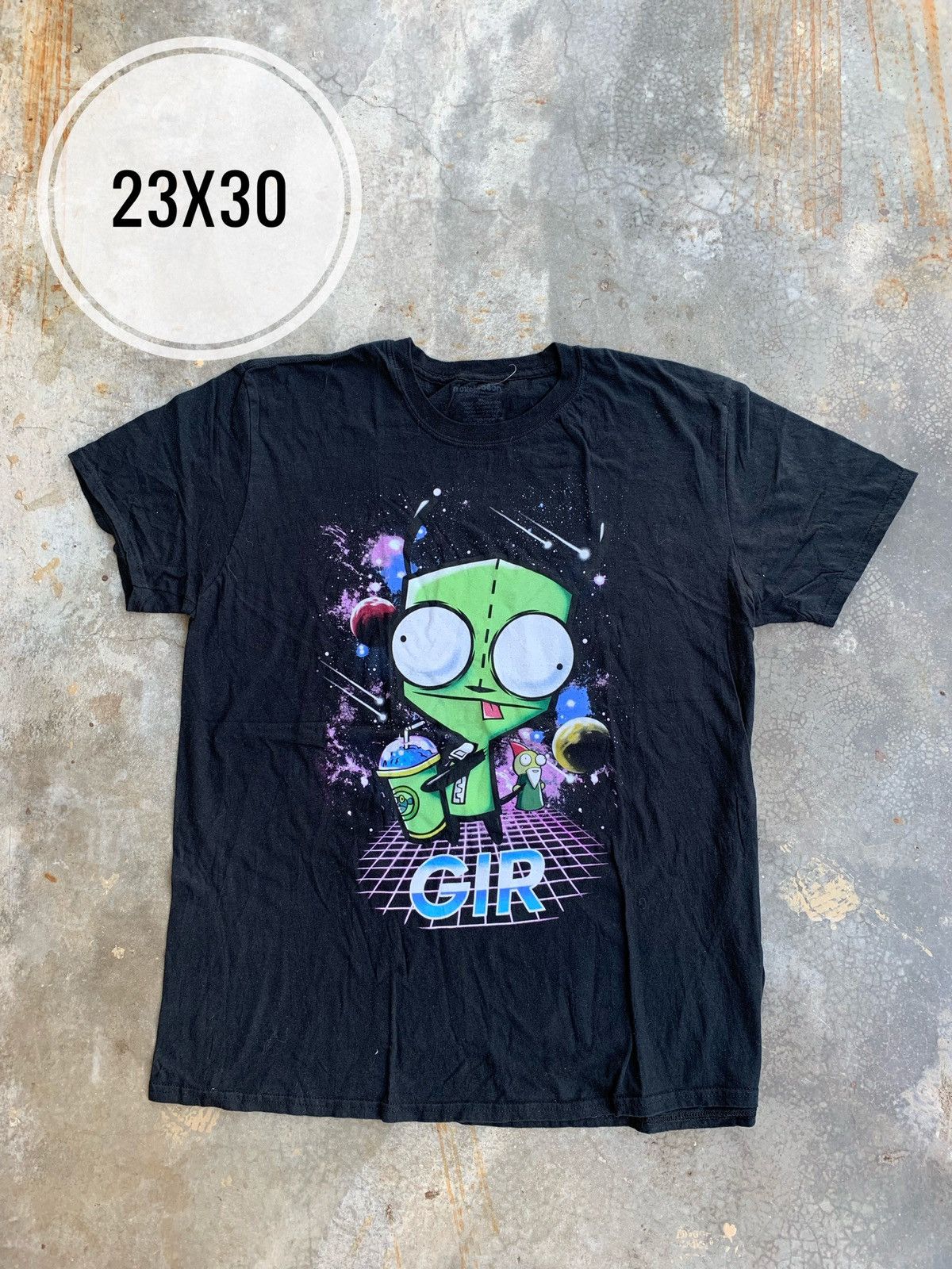 Nickelodeon Vintage Overprint Nickelodeon GIR Cartoon Tshirt Size US XL / EU 56 / 4 - 1 Thumbnail