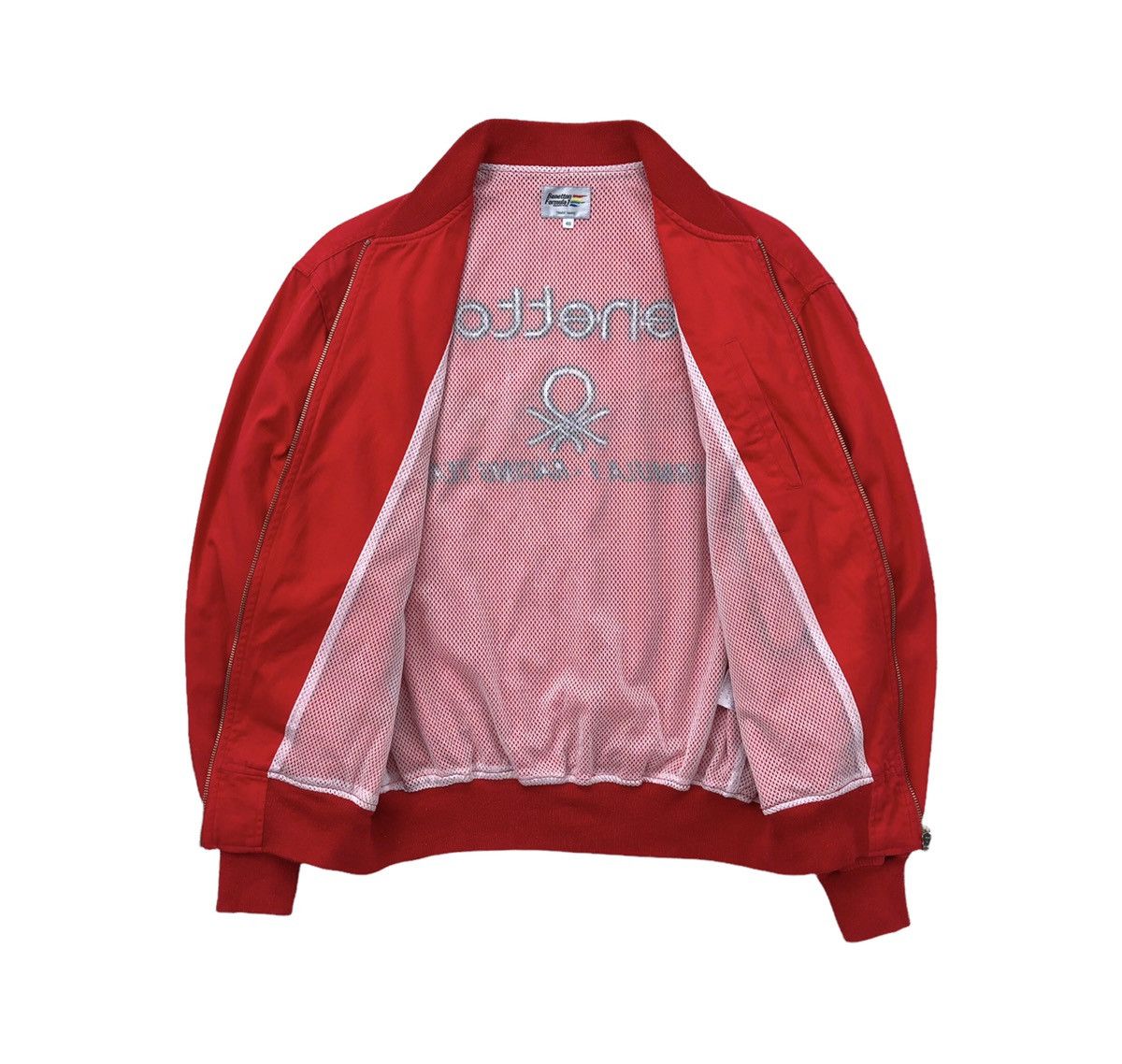 Benetton 🔥Vtg Benetton Formula 1 Racing Team Embroidery Logo Jacket Size US L / EU 52-54 / 3 - 12 Thumbnail