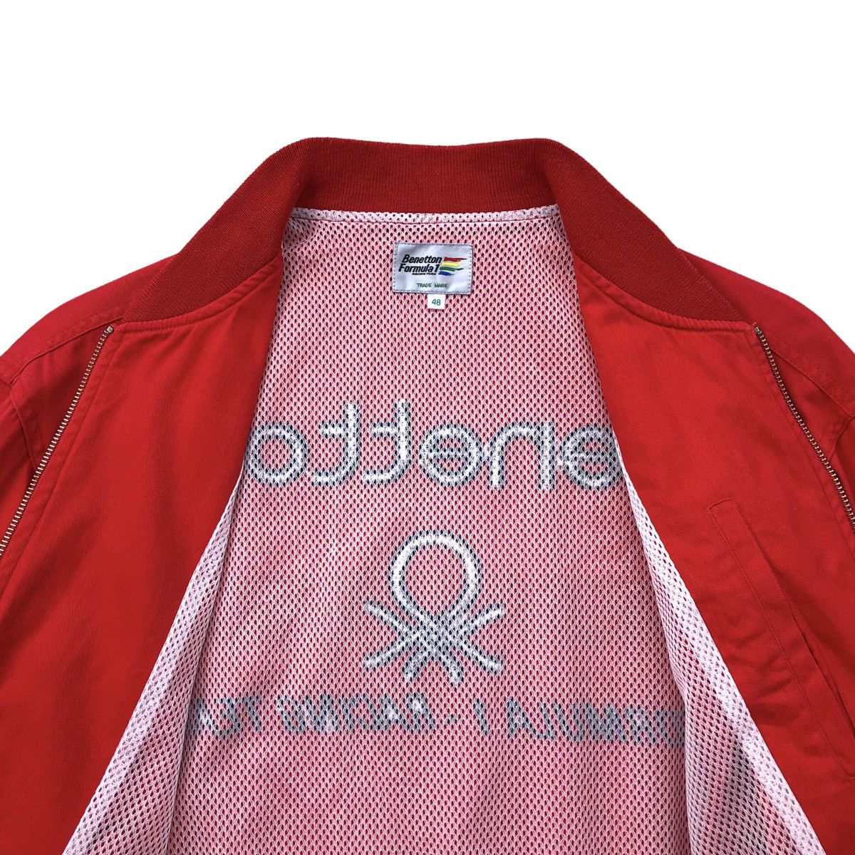 Benetton 🔥Vtg Benetton Formula 1 Racing Team Embroidery Logo Jacket Size US L / EU 52-54 / 3 - 13 Thumbnail
