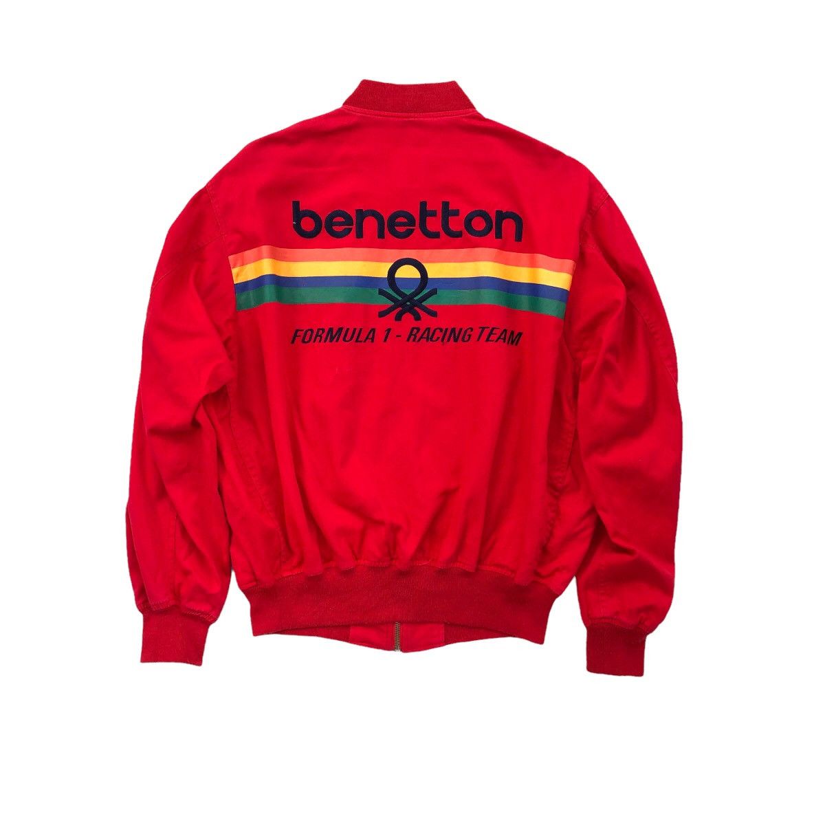 Benetton 🔥Vtg Benetton Formula 1 Racing Team Embroidery Logo Jacket Size US L / EU 52-54 / 3 - 6 Thumbnail