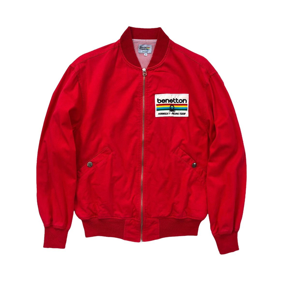 Benetton 🔥Vtg Benetton Formula 1 Racing Team Embroidery Logo Jacket Size US L / EU 52-54 / 3 - 4 Thumbnail
