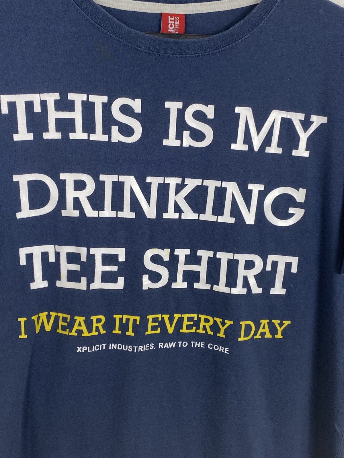 Other Xplicit Industries "This Is My Drinking T-Shirt" Tee In Blue Size US XL / EU 56 / 4 - 2 Thumbnail