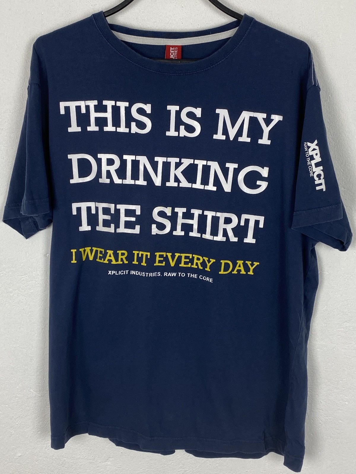 Other Xplicit Industries "This Is My Drinking T-Shirt" Tee In Blue Size US XL / EU 56 / 4 - 1 Thumbnail