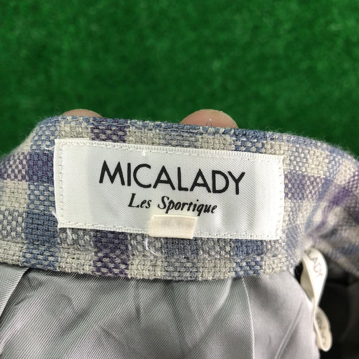 Japanese Brand Vintage Micalady Midi Skirt Checkered Size 26" / US 2 / IT 38 - 4 Thumbnail