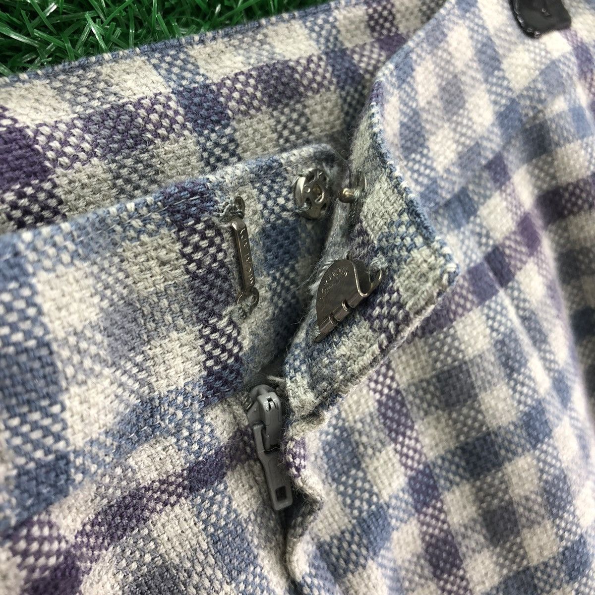Japanese Brand Vintage Micalady Midi Skirt Checkered Size 26" / US 2 / IT 38 - 3 Thumbnail