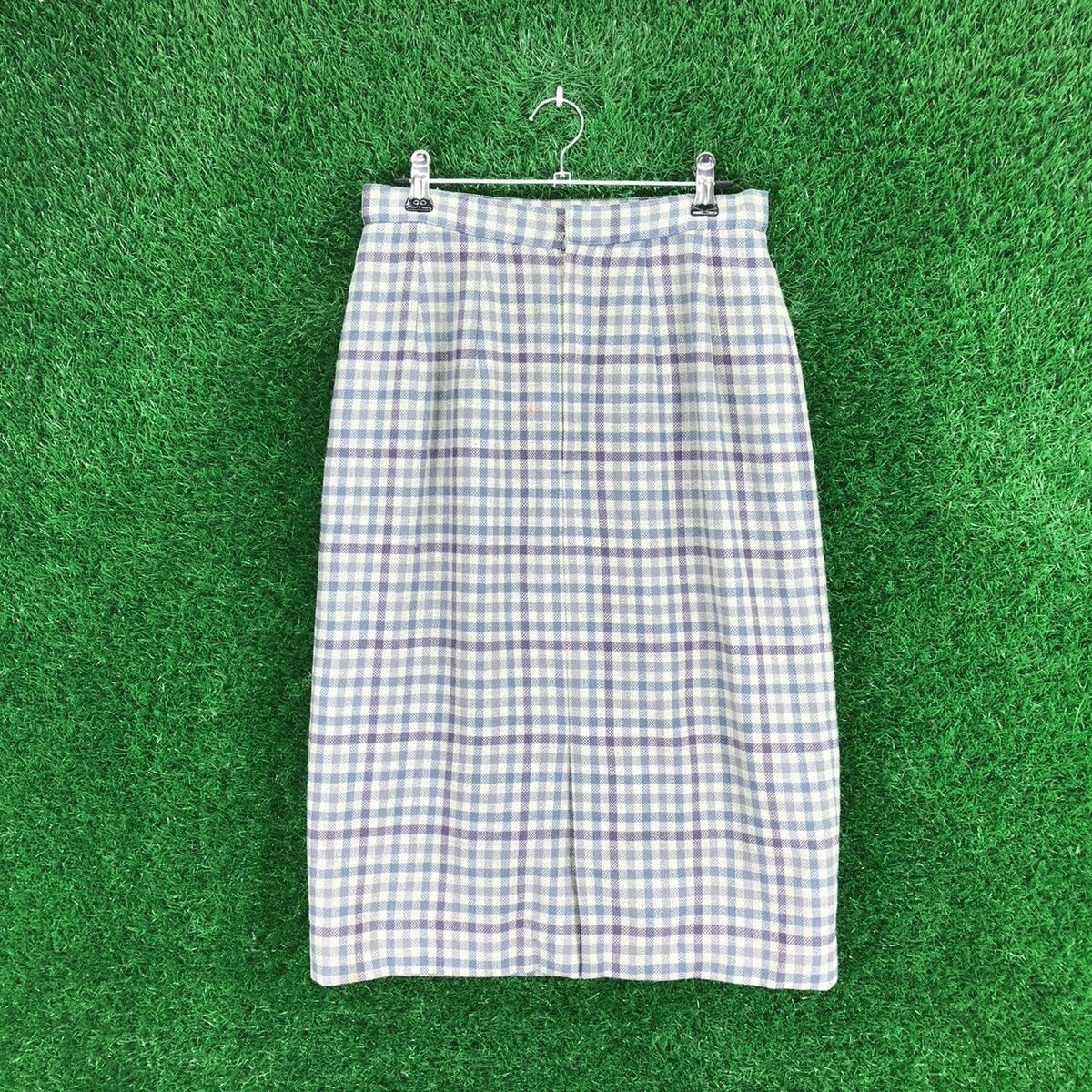 Japanese Brand Vintage Micalady Midi Skirt Checkered Size 26" / US 2 / IT 38 - 2 Thumbnail