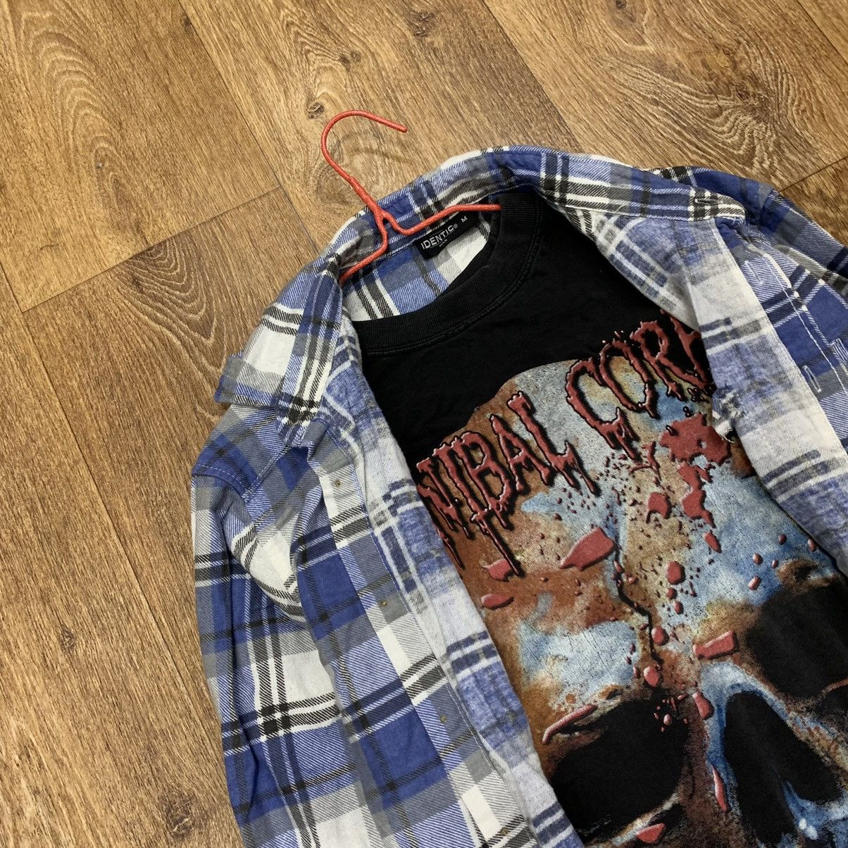 Vintage Vintage 90s Blue White Checkered Shirt Grunge Skate Baggy M Size US M / EU 48-50 / 2 - 5 Thumbnail